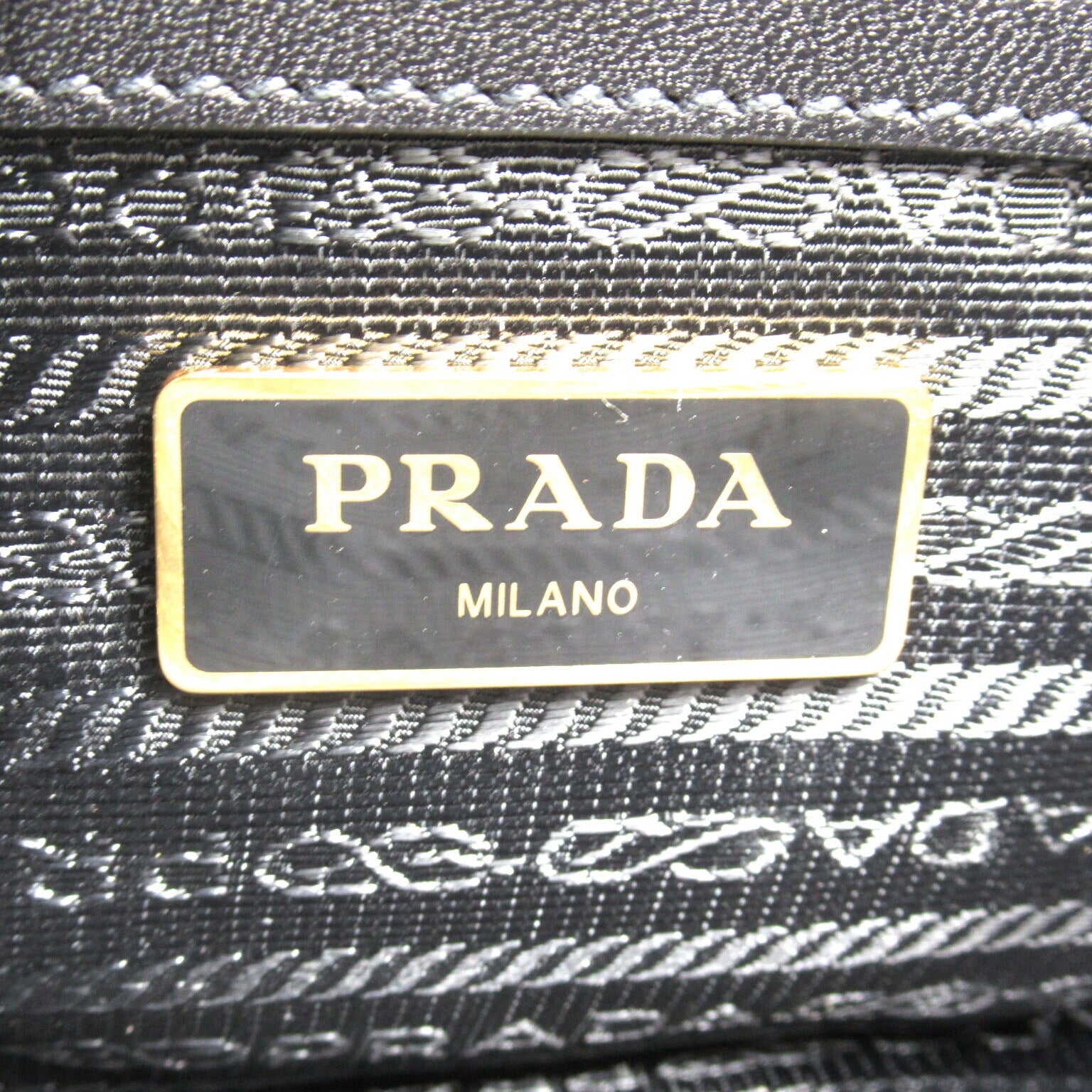 Prada Canvas Shoulder Bag 1BH046