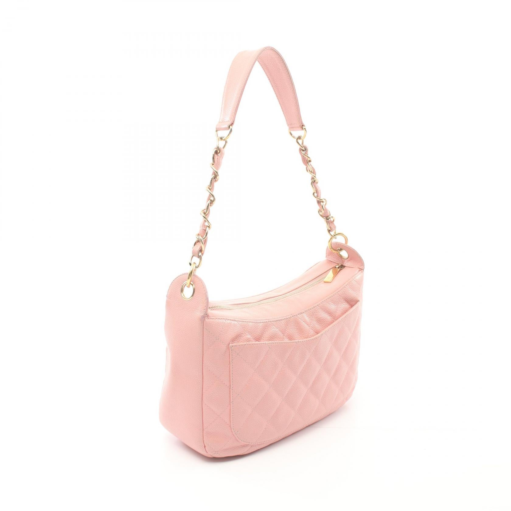 Chanel Matelasse Leather Shoulder Bag Pink