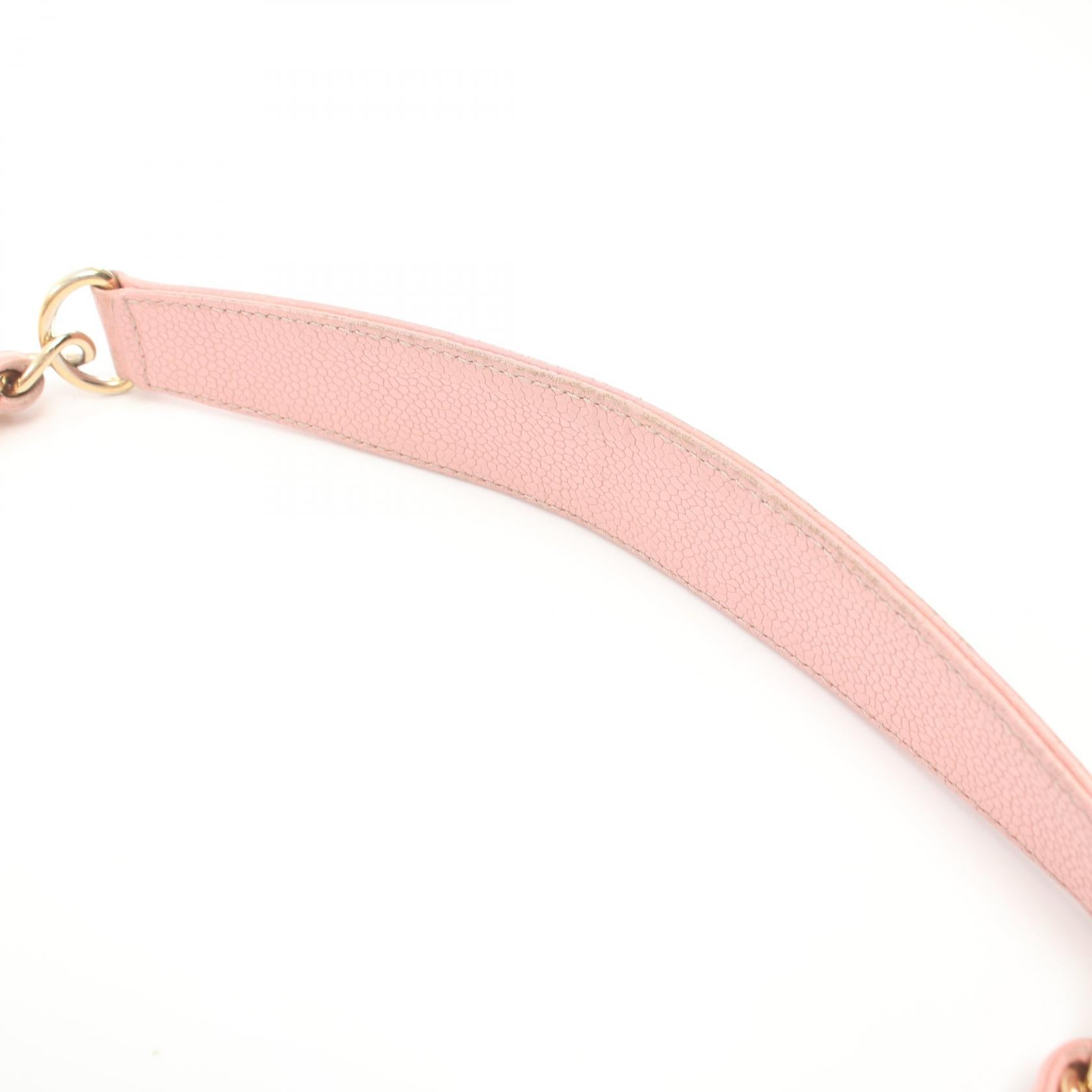 Chanel Matelasse Leather Shoulder Bag Pink