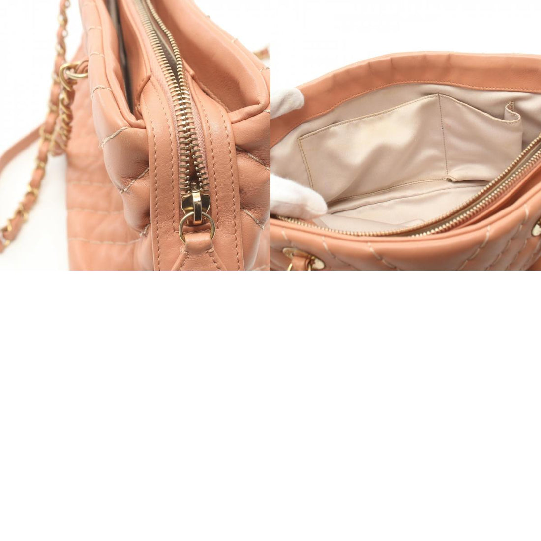 Chanel Chevron V-Stitch Leather Tote Bag