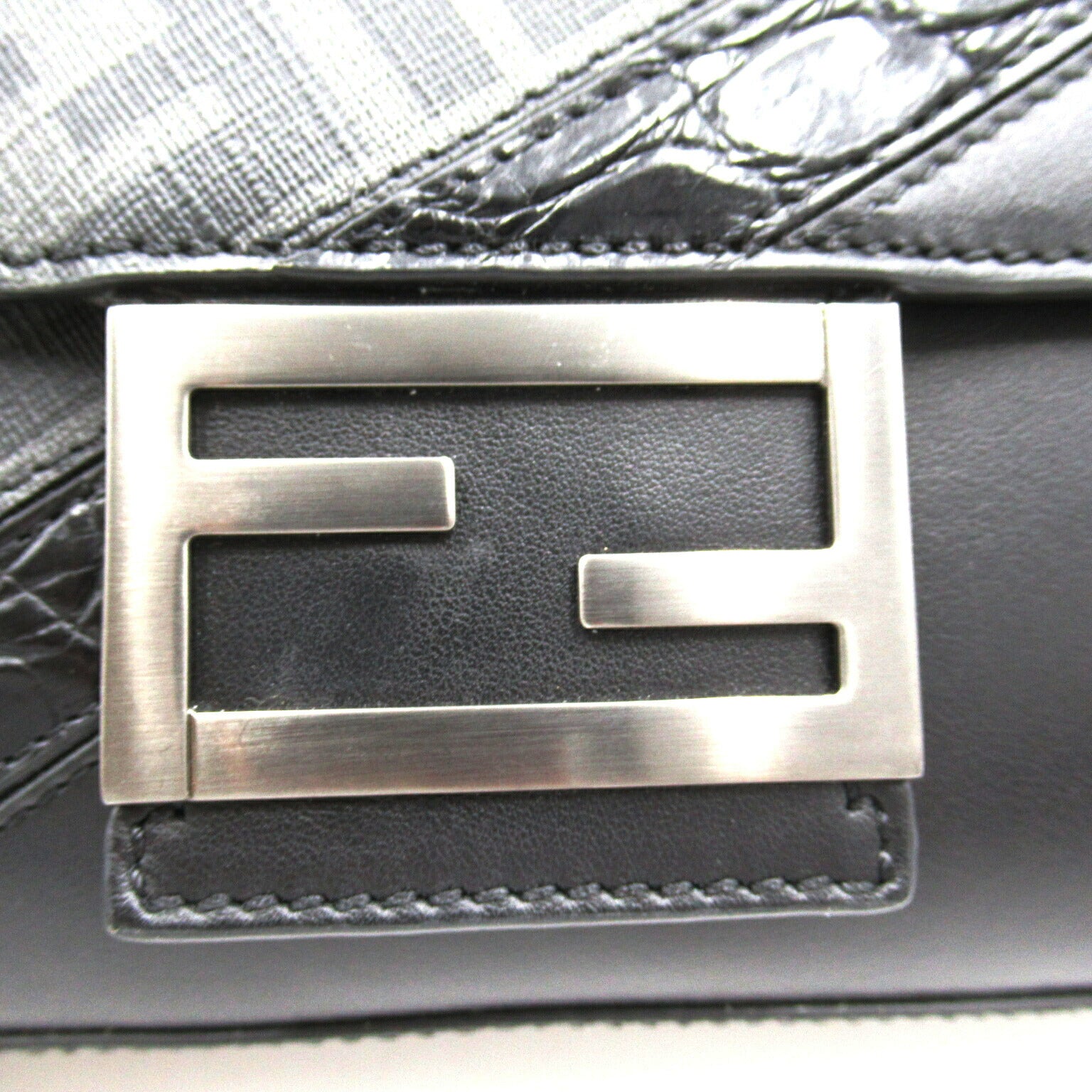 Fendi 2way Shoulder Bag PVC Coated Canvas Leather