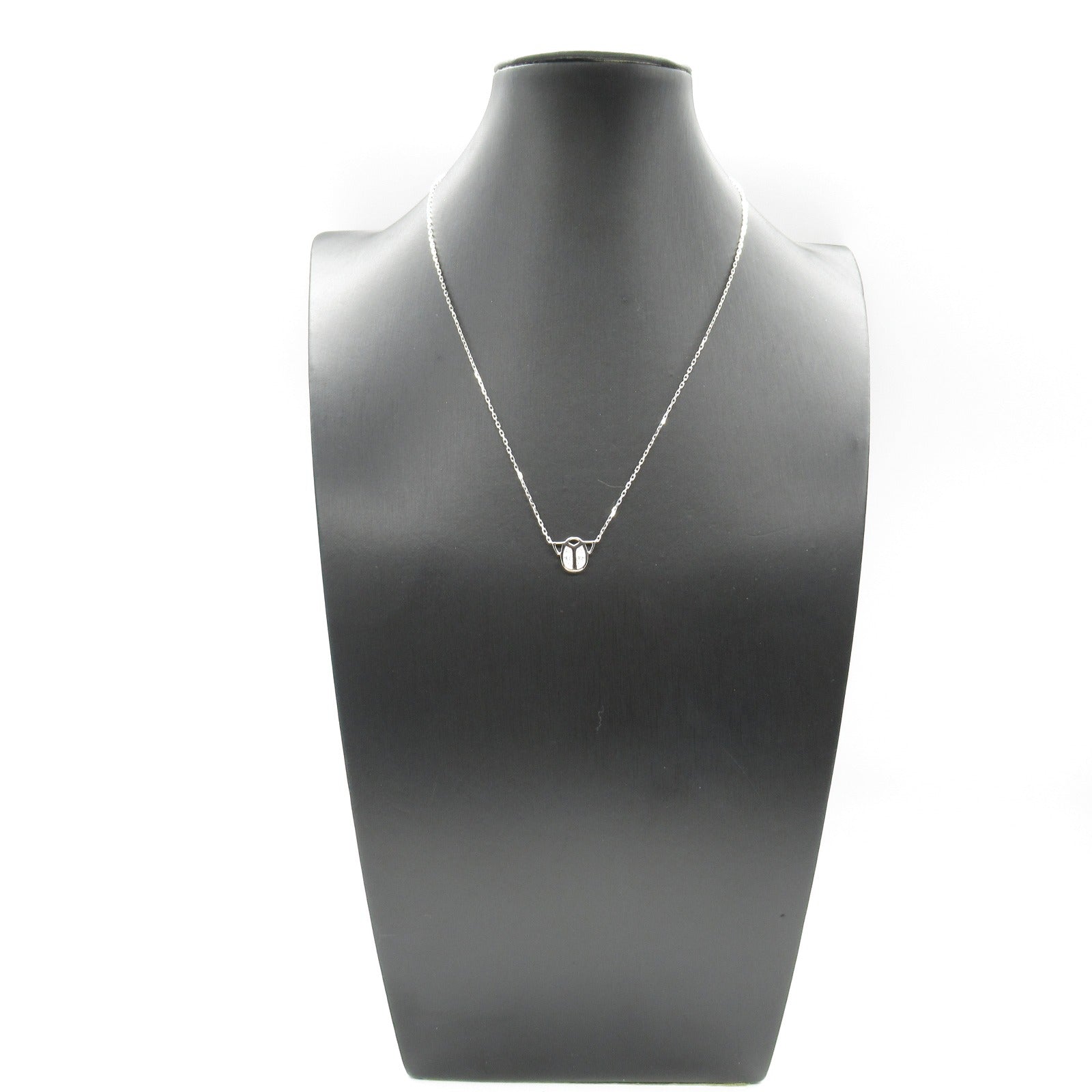 Cartier Diamond Scarab Necklace K18WG