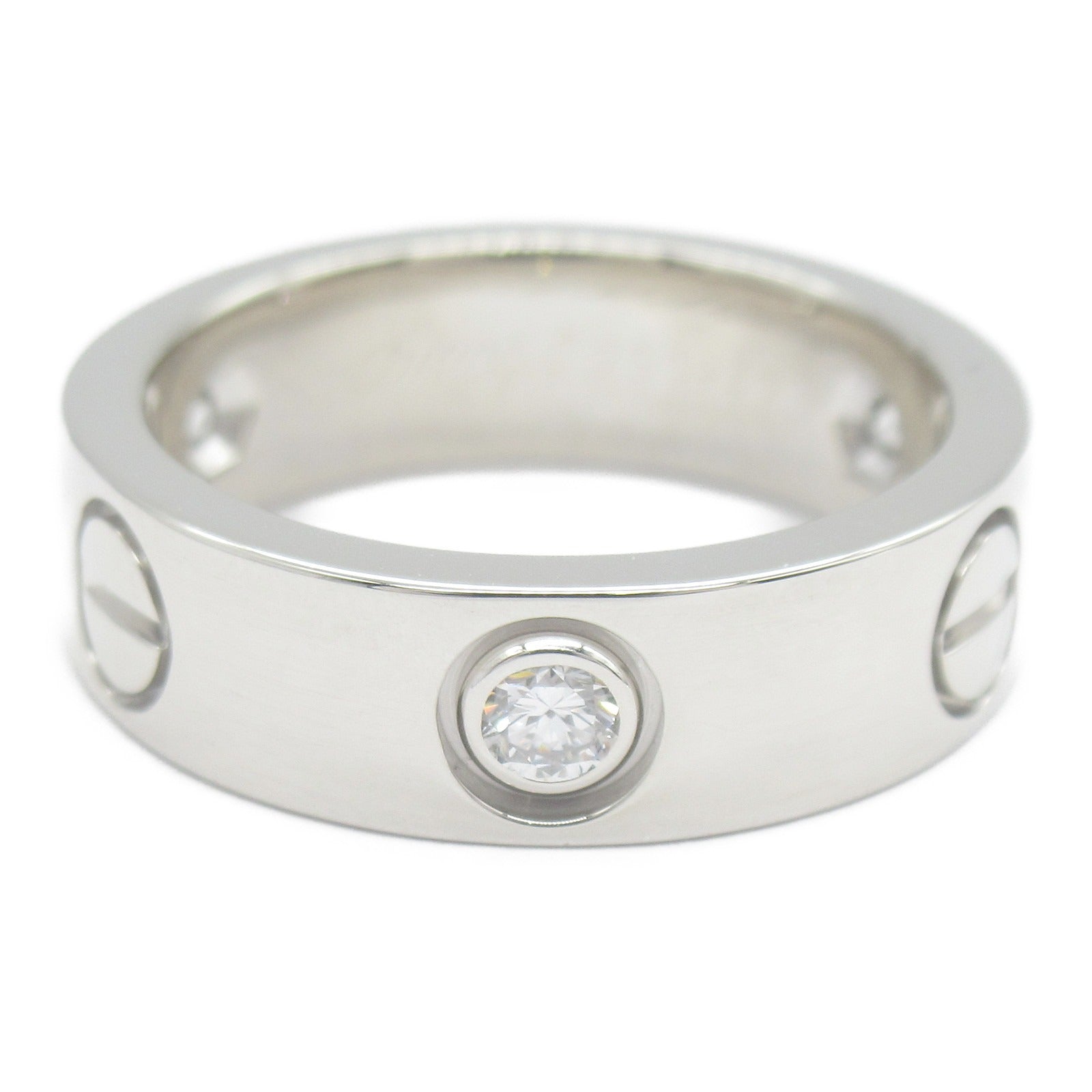 Cartier Love Ring 3P Diamond K18WG