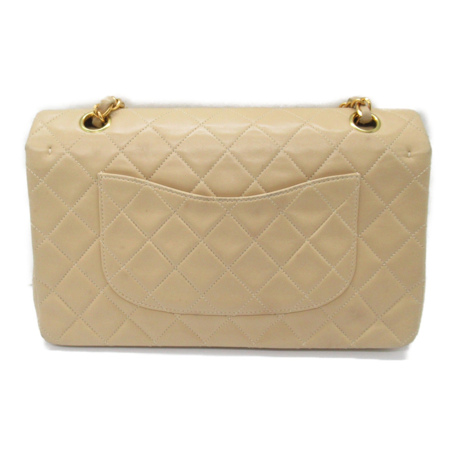 Chanel Lambskin Double Flap Shoulder Bag