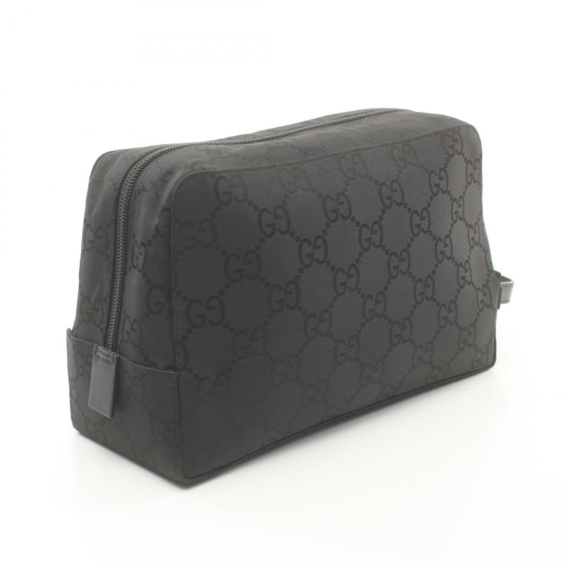 Gucci Nylon Leather Clutch Bag Black