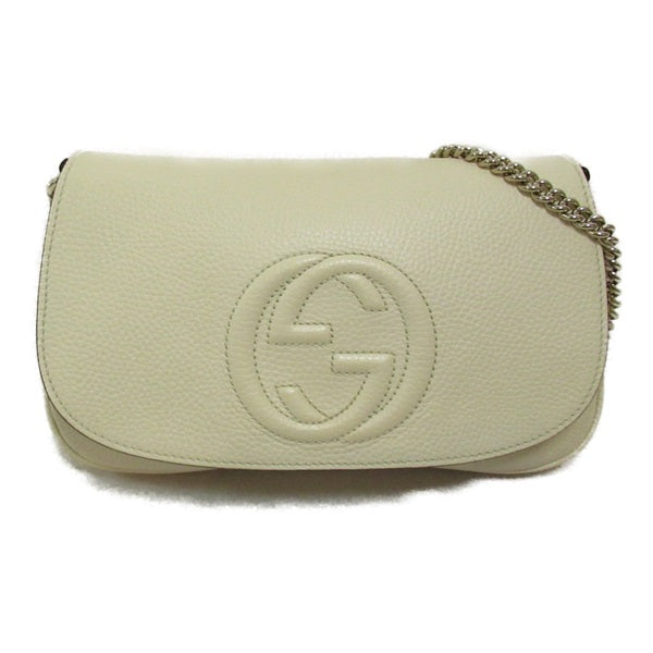 Gucci Interlocking G Soho Chain Crossbody Bag  Leather Crossbody Bag 536224 in Very Good Condition