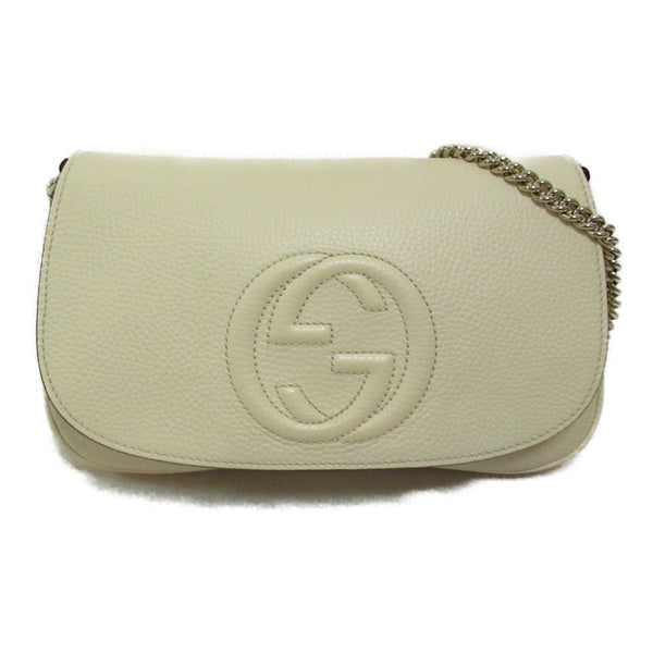 Gucci Interlocking G Soho Chain Crossbody Bag  Leather Crossbody Bag 536224 in Good condition