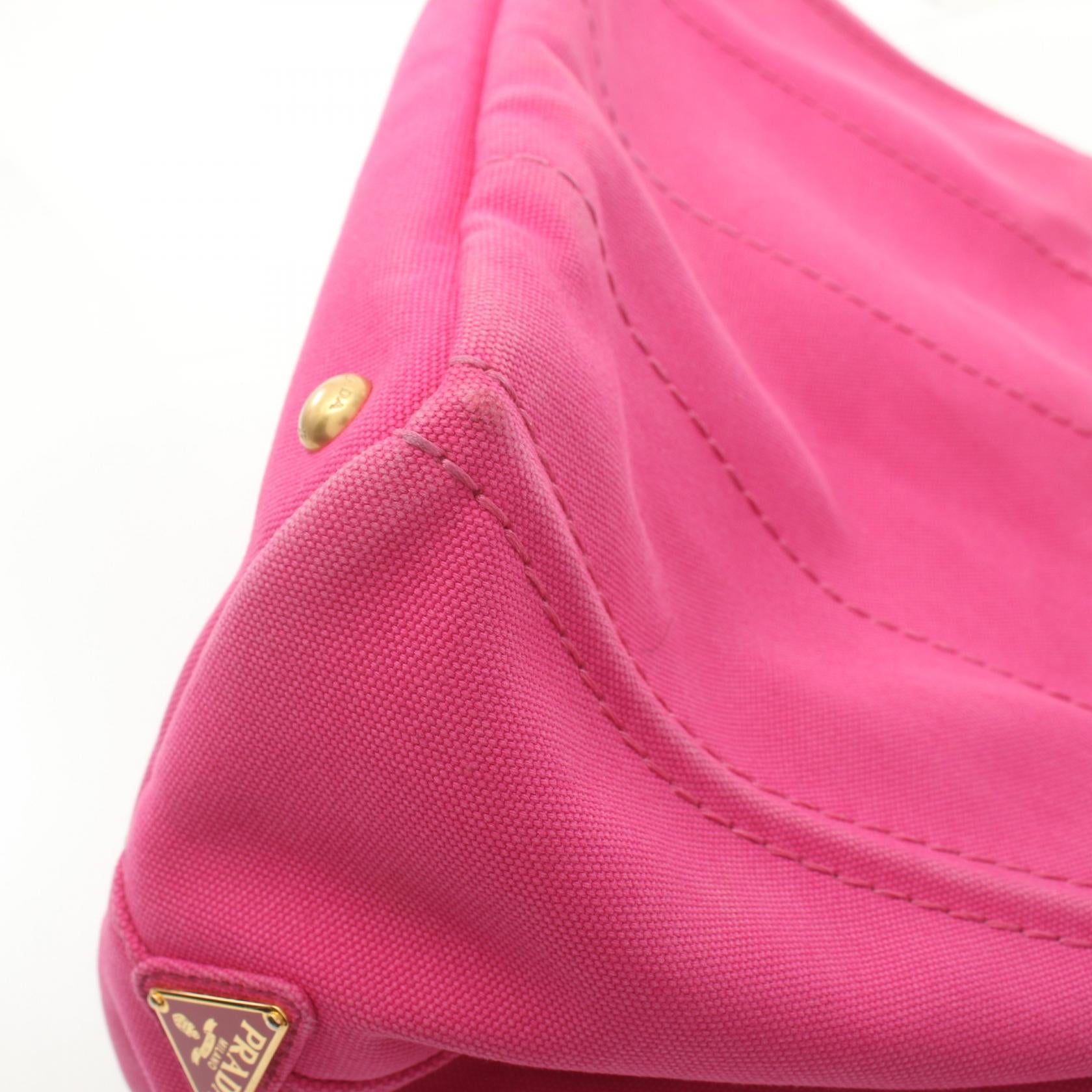 Prada Canapa Canvas Tote Bag Pink