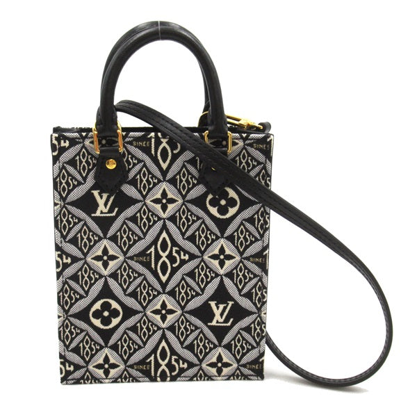Louis Vuitton Petit Sac Plat Canvas Handbag M80484 in Excellent condition