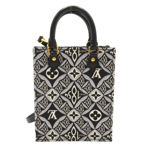 Louis Vuitton Petit Sac Plat Canvas Handbag M80484 in Excellent condition