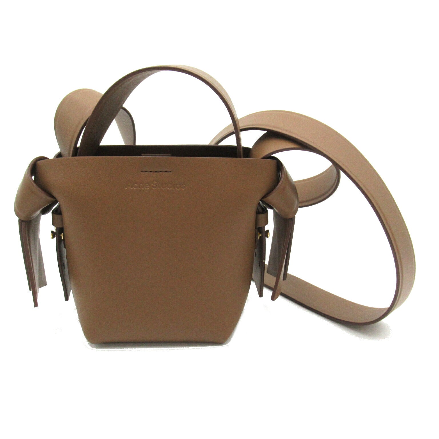 ACNE Leather 2way Shoulder Bag Brown