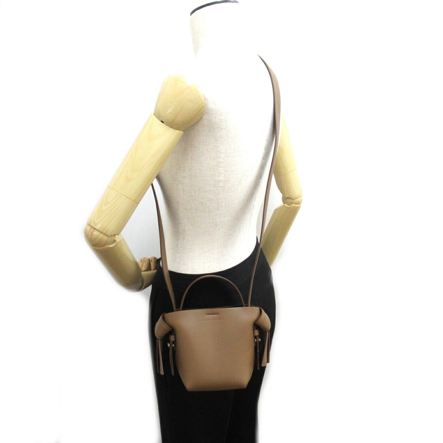 ACNE Leather 2way Shoulder Bag Brown