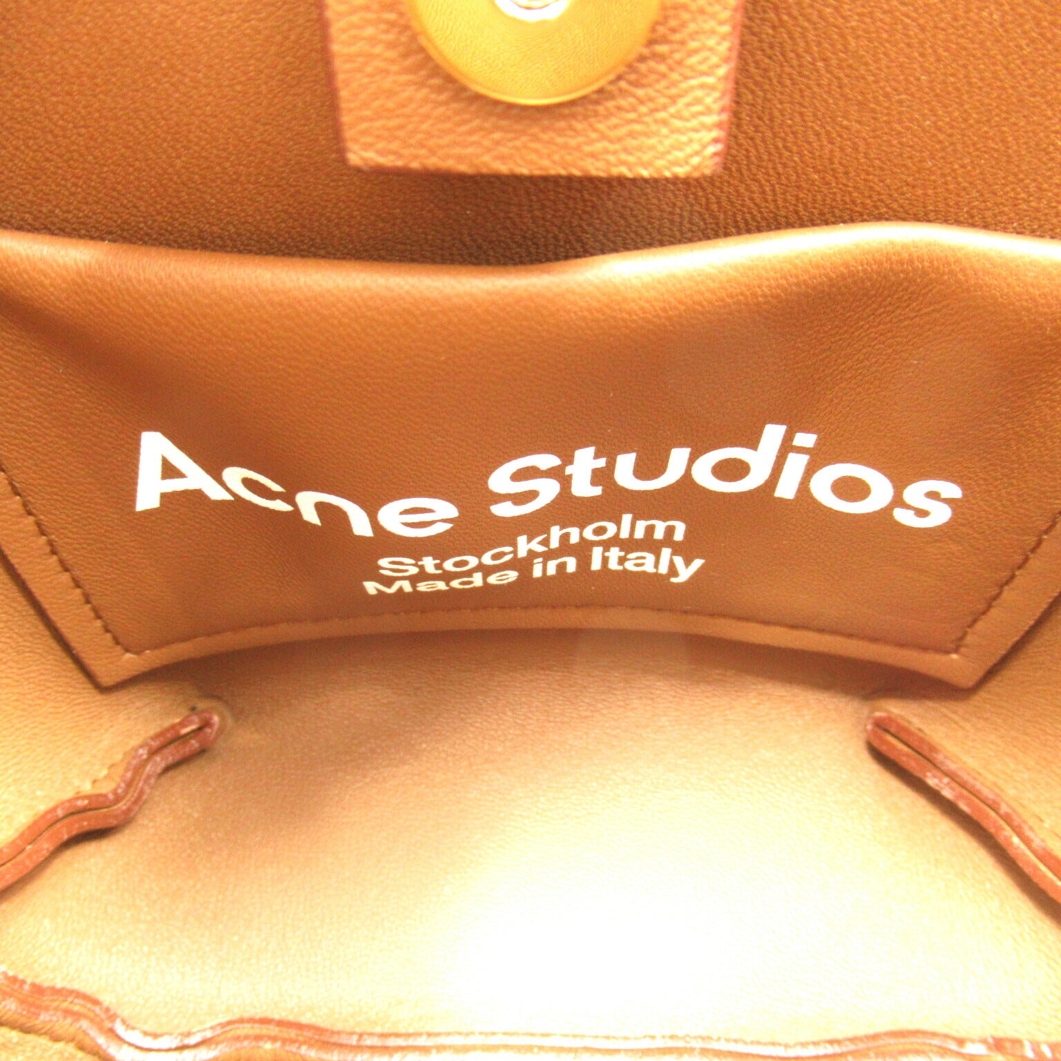 ACNE Leather 2way Shoulder Bag Brown