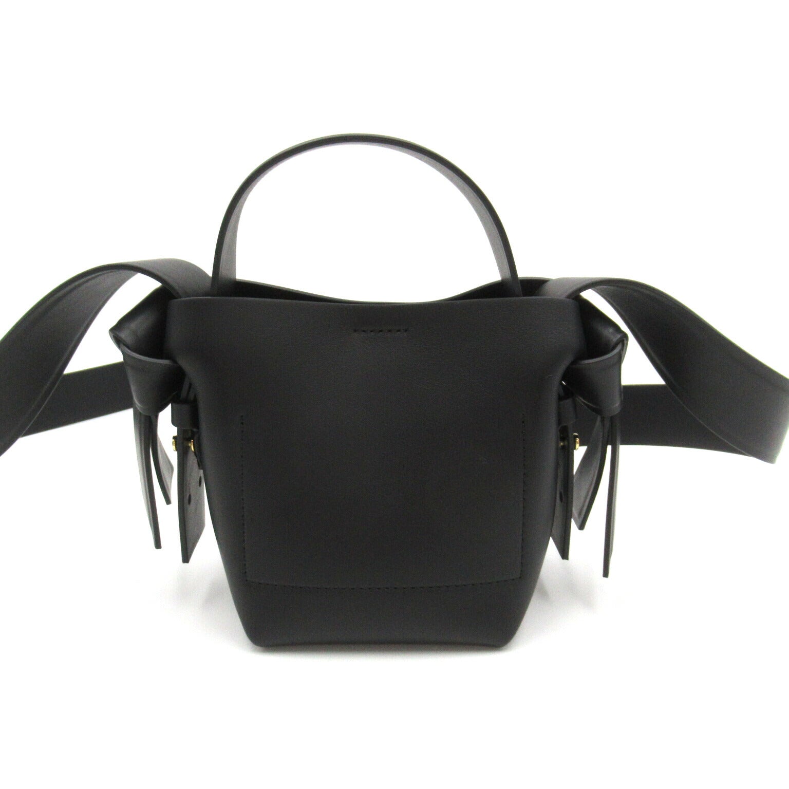 ACNE Leather 2way Shoulder Bag Black