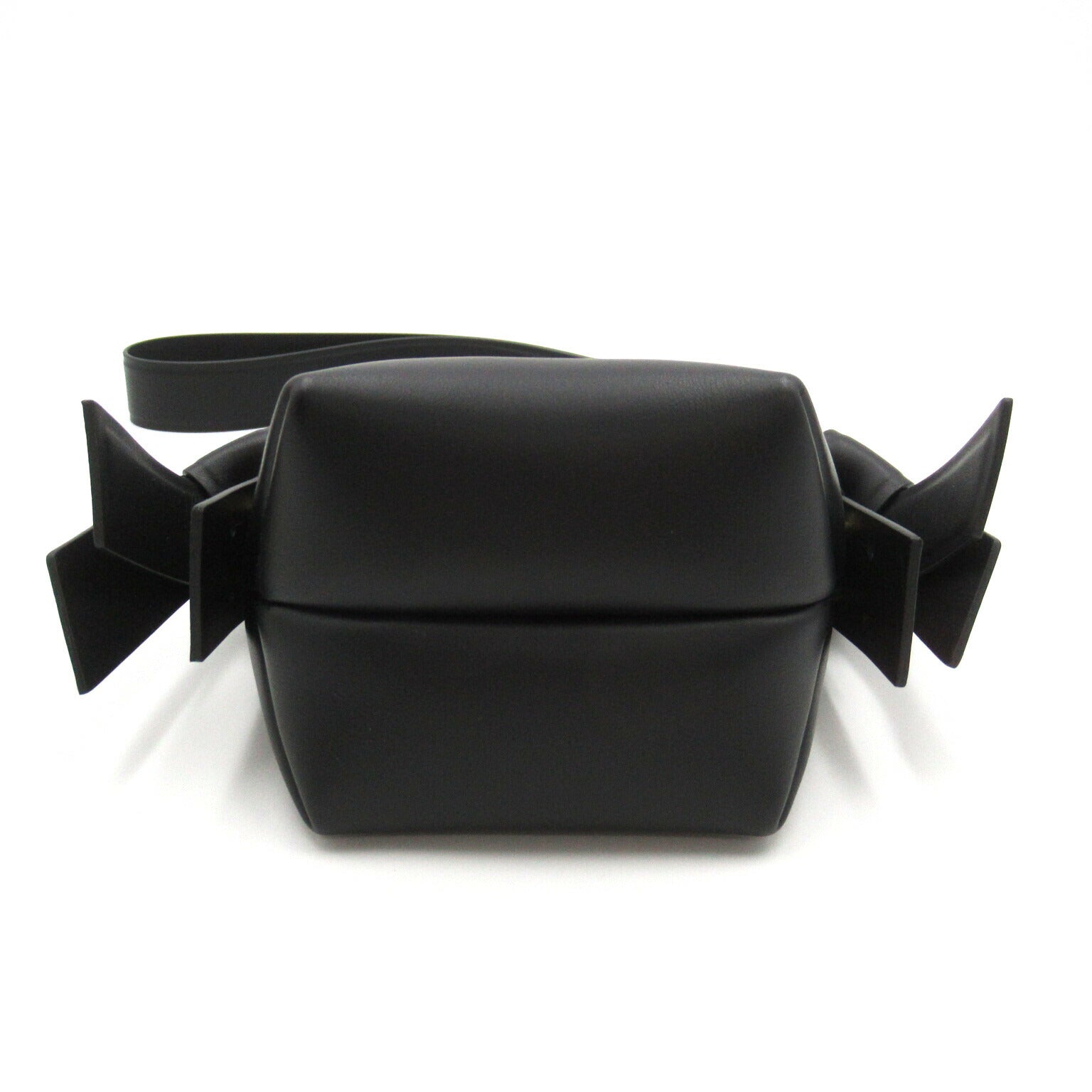 ACNE Leather 2way Shoulder Bag Black