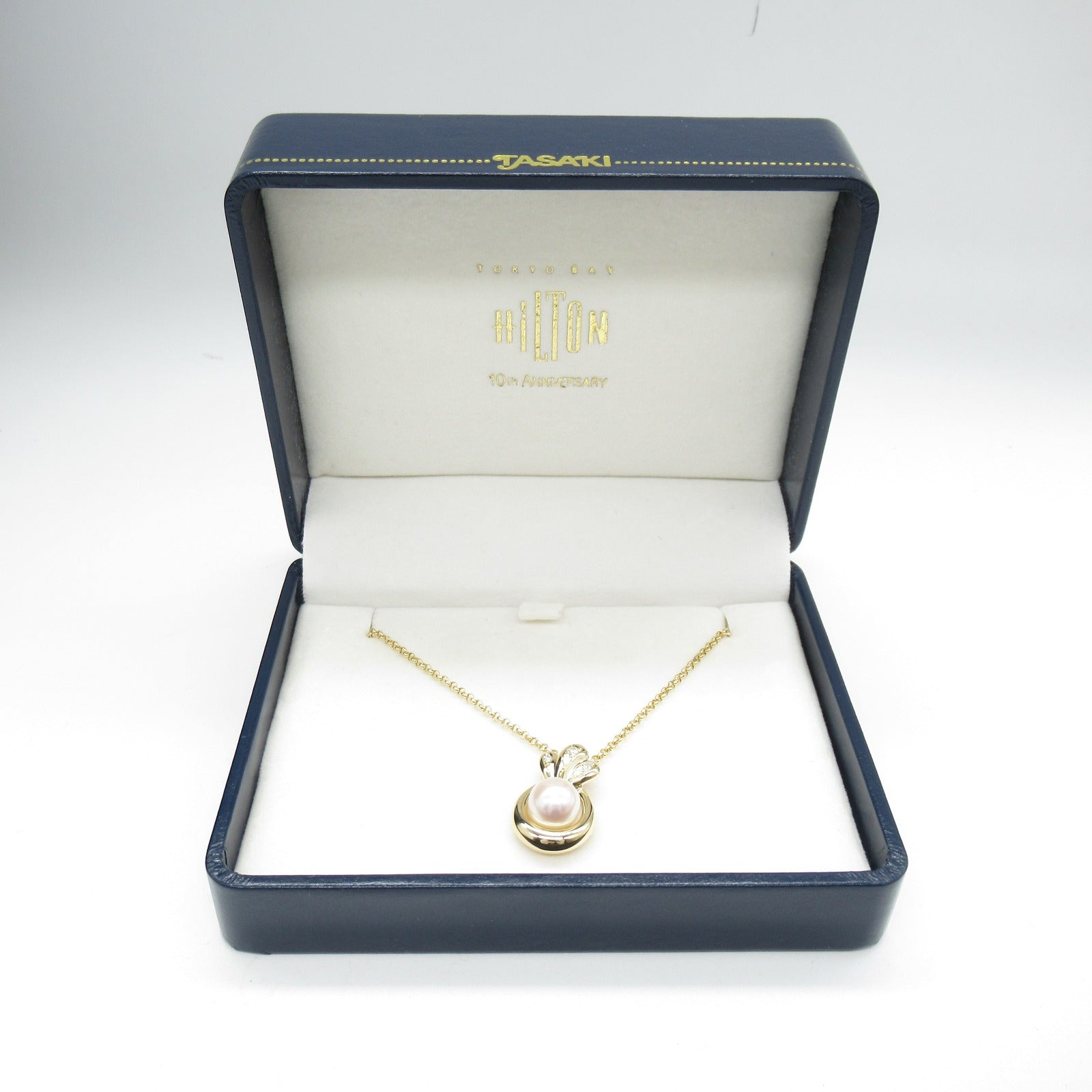 Tasaki Pearl Diamond K18 Yellow Gold Necklace