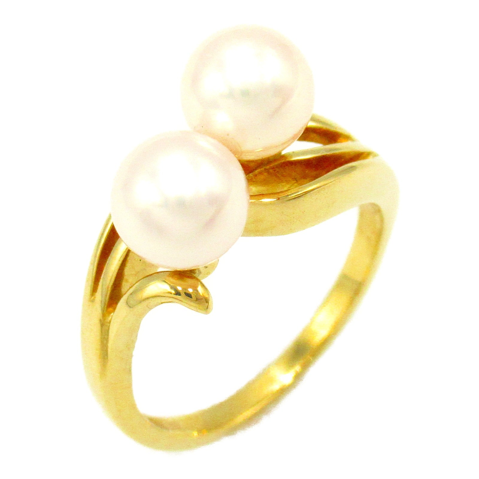 Mikimoto Pearl Ring K18 Yellow Gold