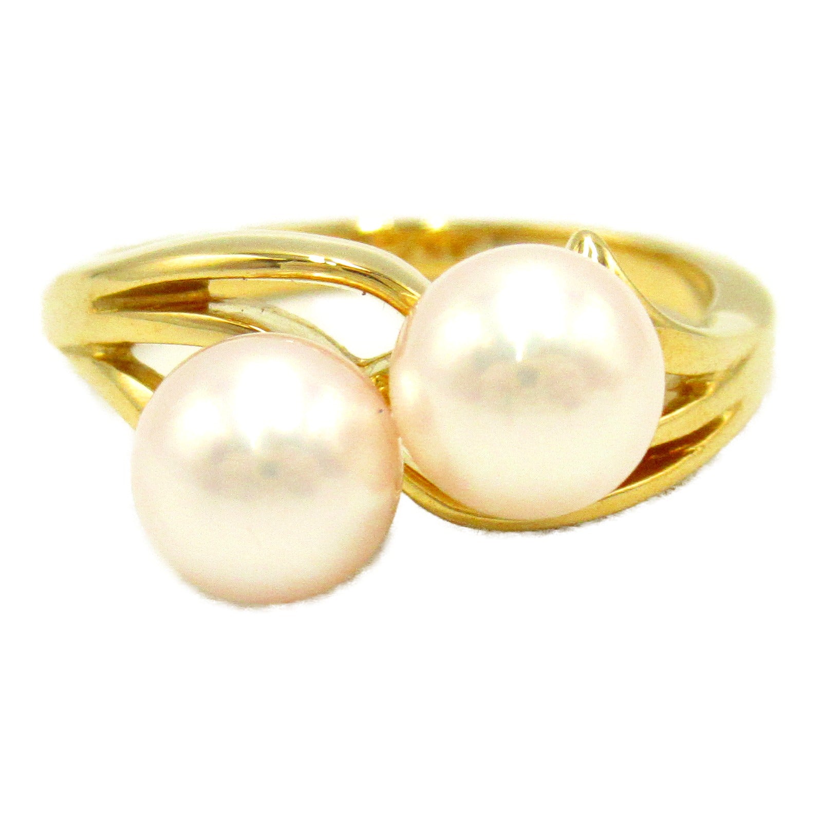 Mikimoto Pearl Ring K18 Yellow Gold