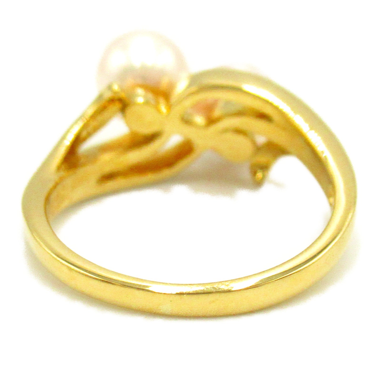 Mikimoto Pearl Ring K18 Yellow Gold