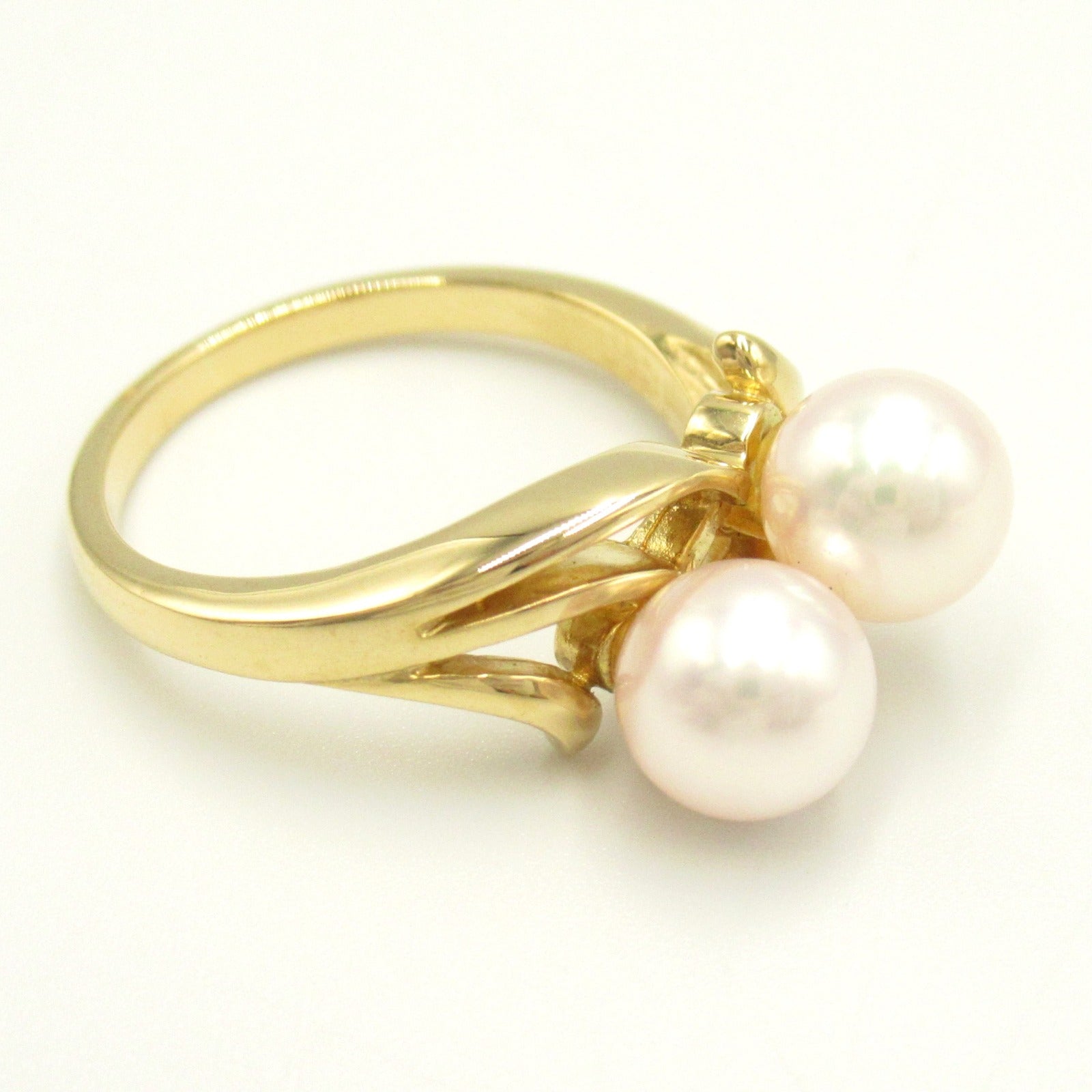 Mikimoto Pearl Ring K18 Yellow Gold