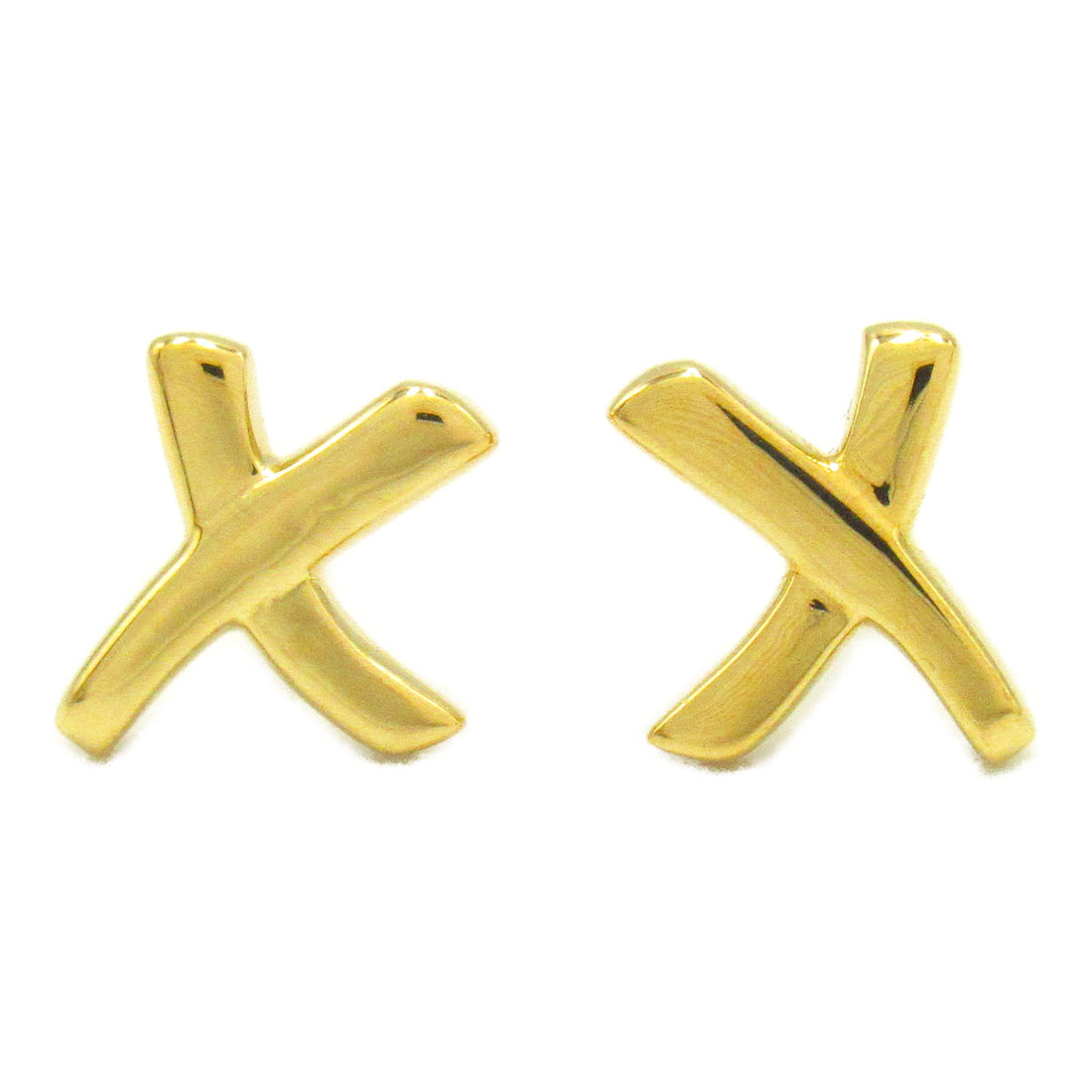 Tiffany & Co Graffiti Earrings K18 Yellow Gold