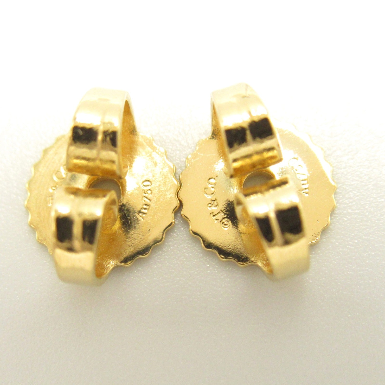 Tiffany & Co 18k Gold Criss-cross Earrings Metal Earrings in Excellent Condition