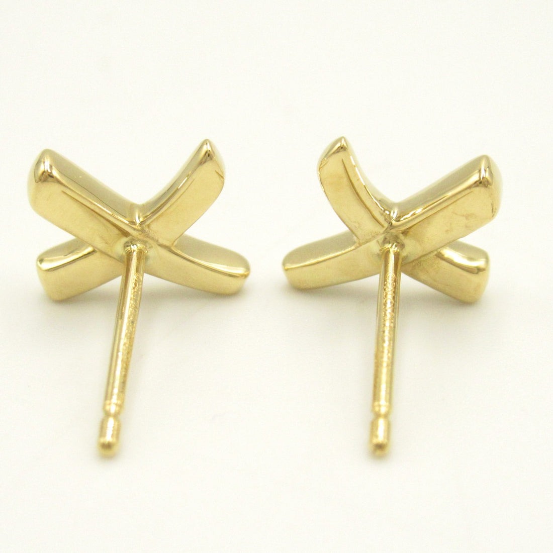 Tiffany & Co Graffiti Earrings K18 Yellow Gold