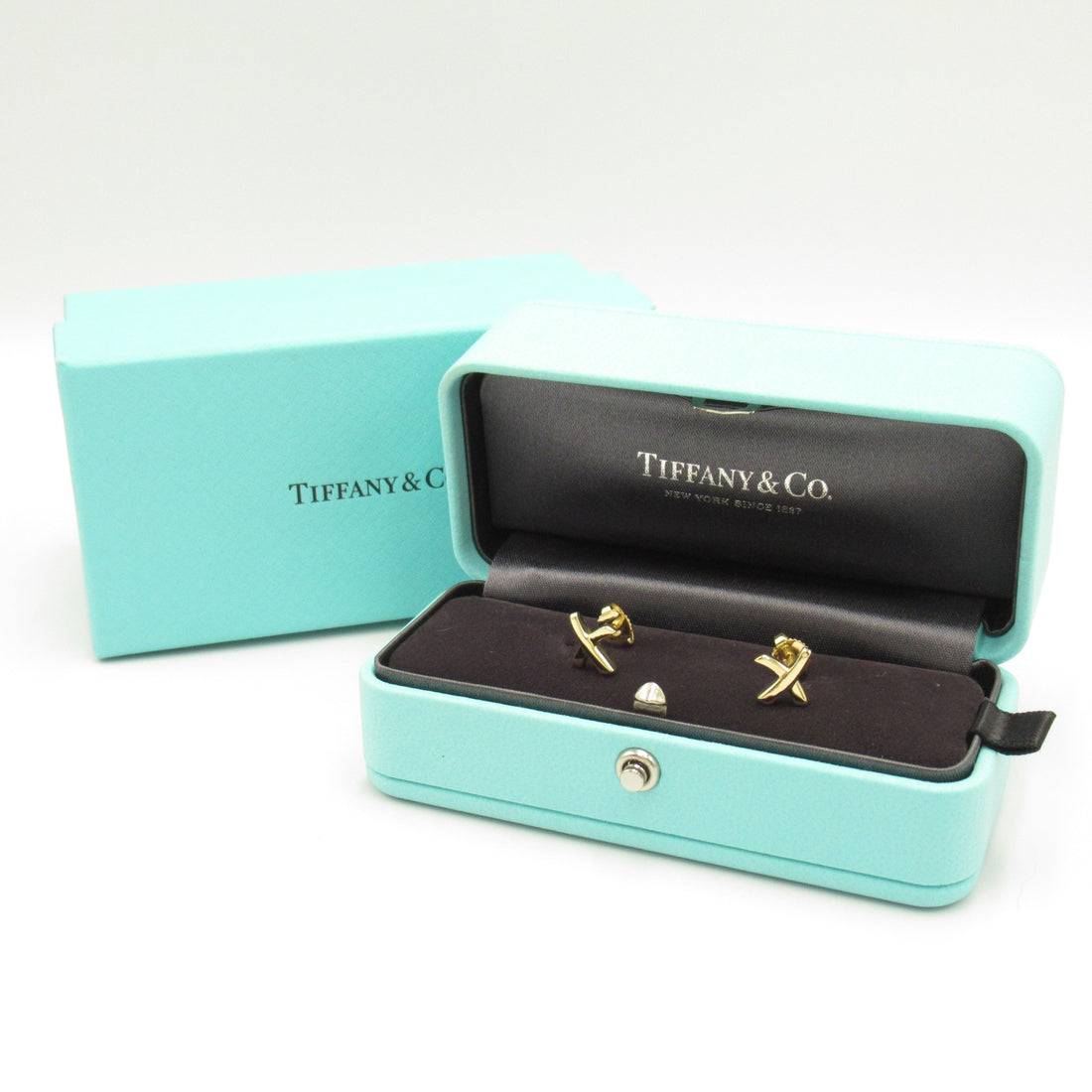 Tiffany & Co Graffiti Earrings K18 Yellow Gold