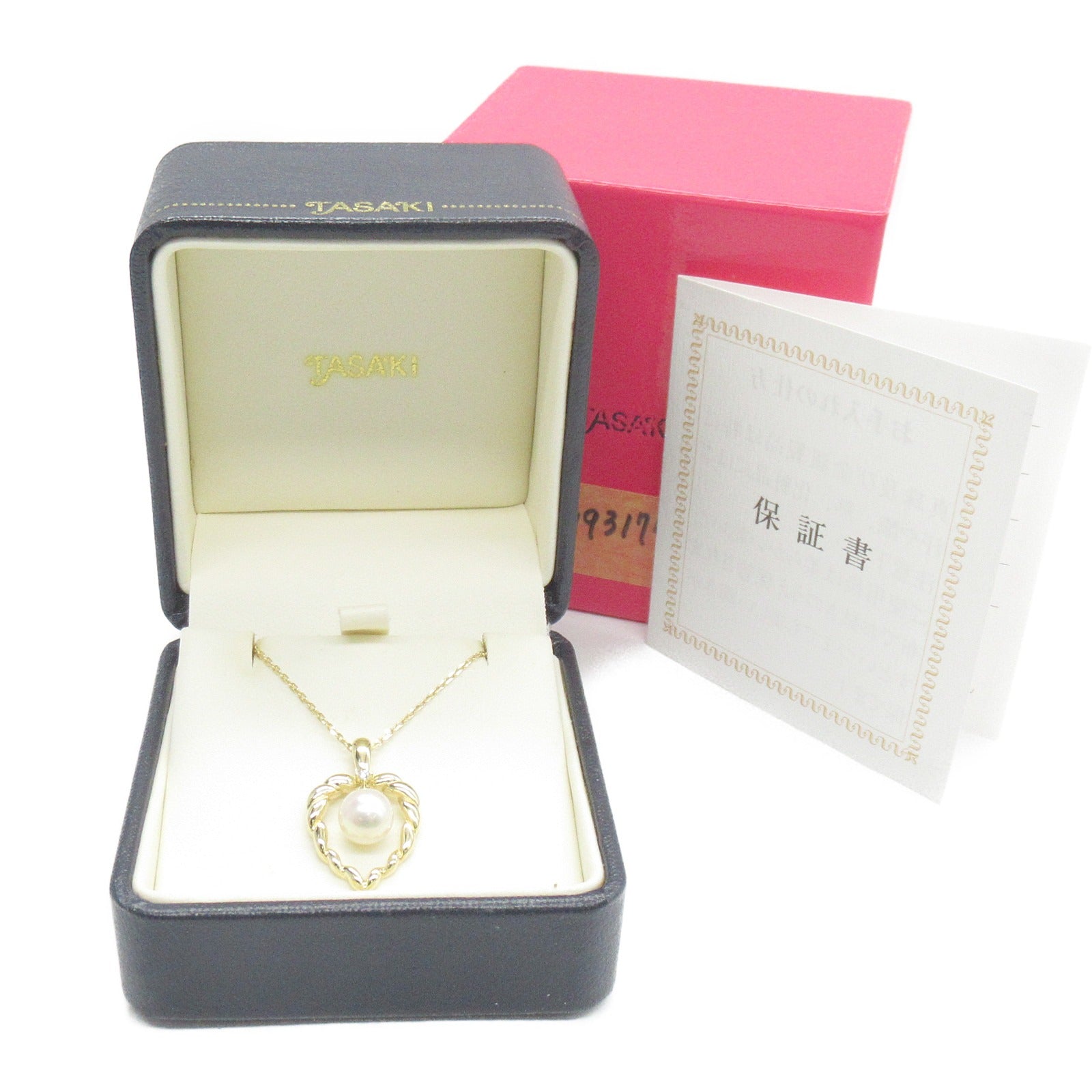 Tasaki Pearl Diamond Necklace K18 Yellow Gold