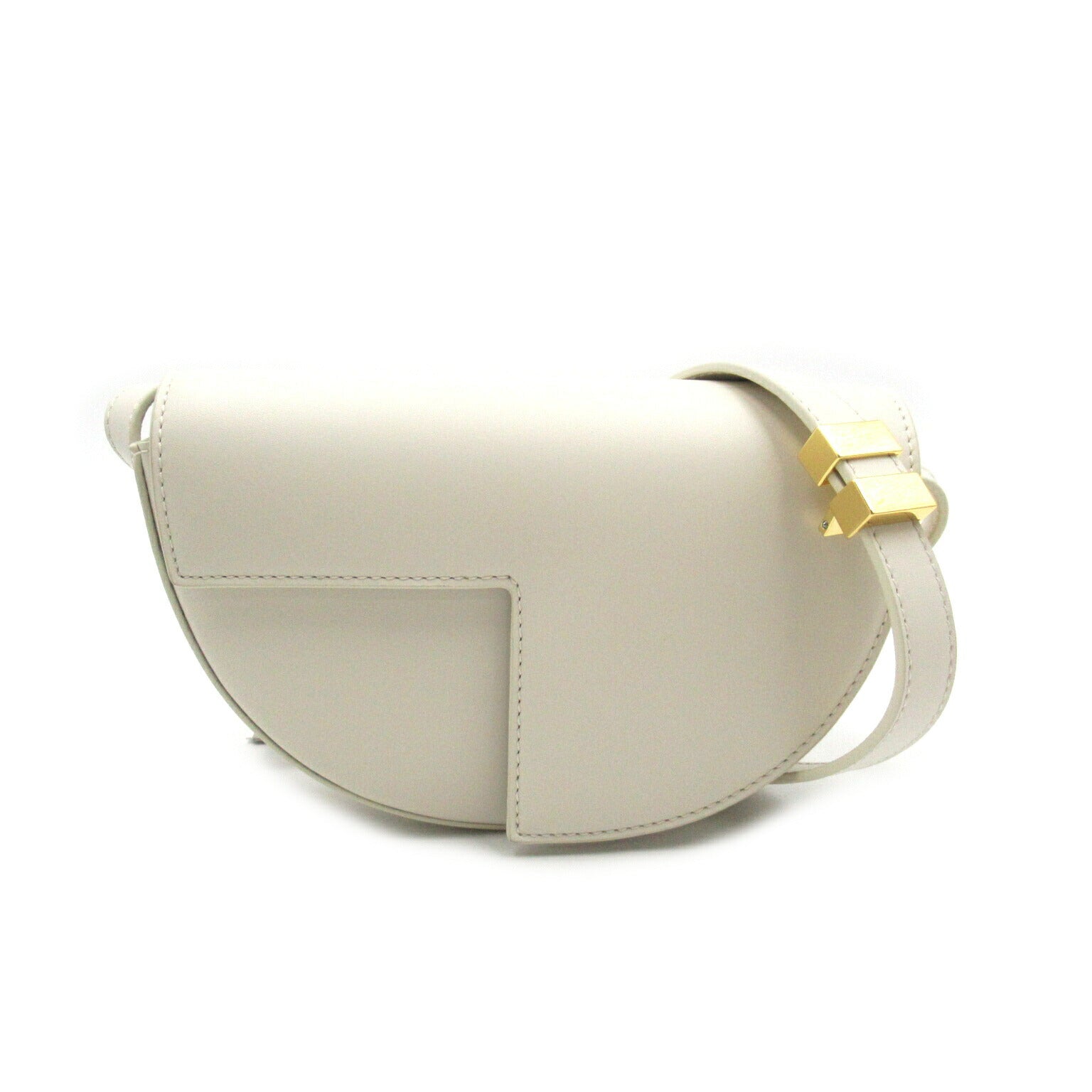 PATOU Calf Leather Shoulder Bag White