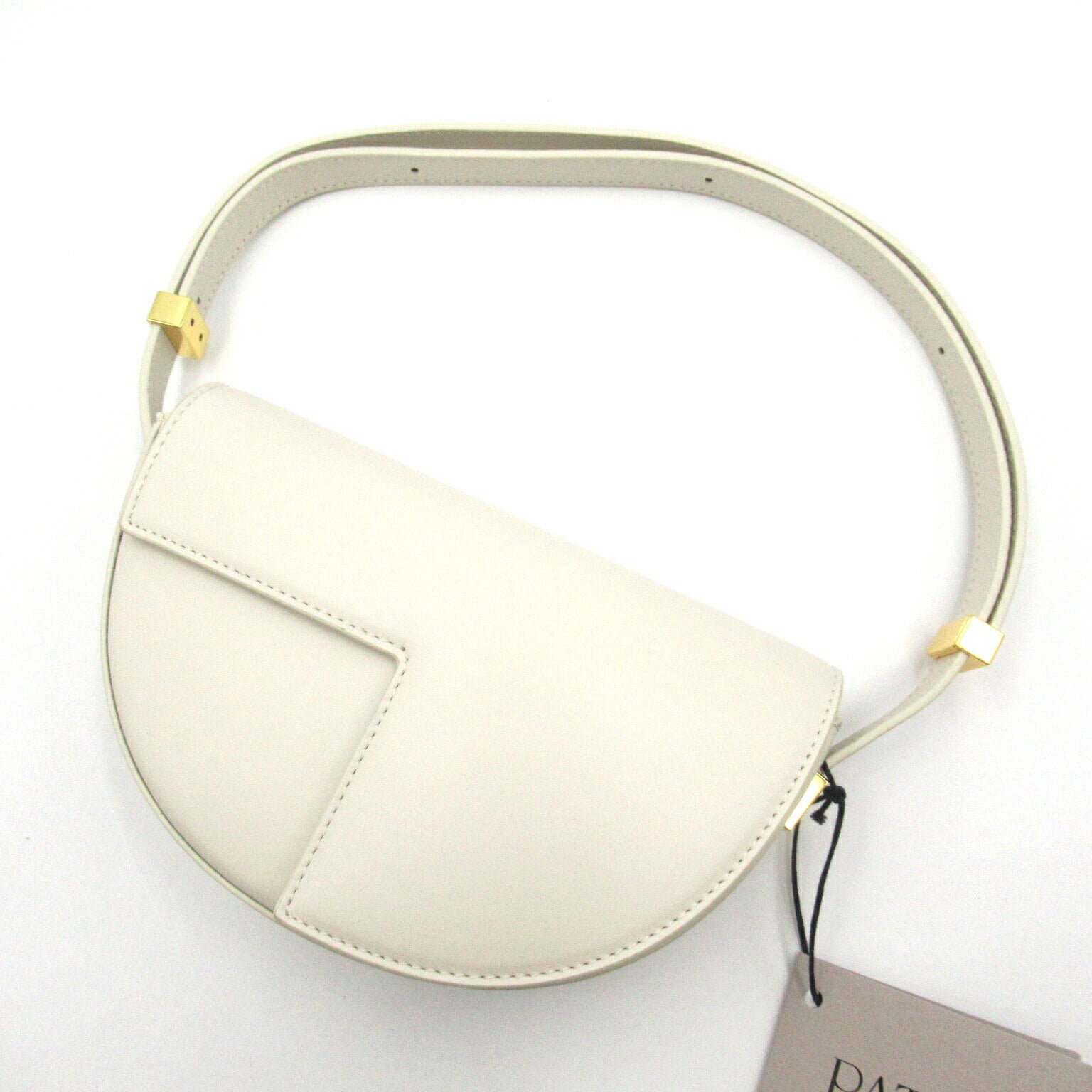 PATOU Calf Leather Shoulder Bag White