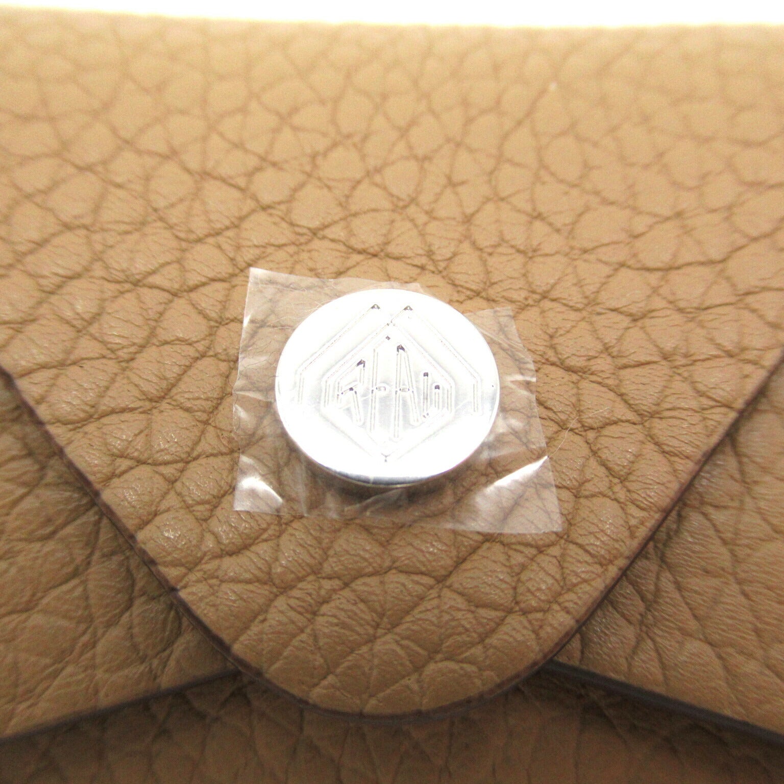 MOREAU PARIS Leather Coin Case Beige