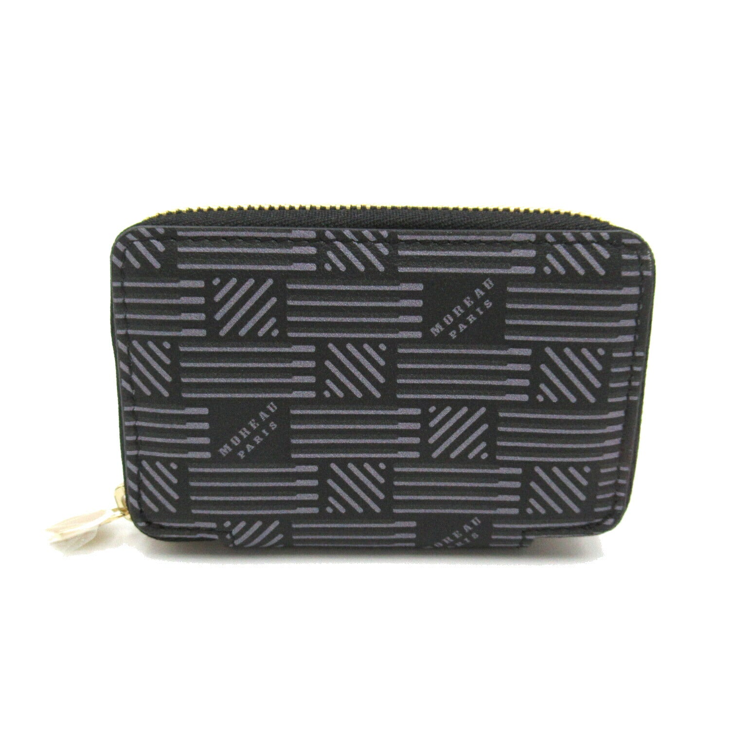 MORABITO Coin Case Leather Black/Gray