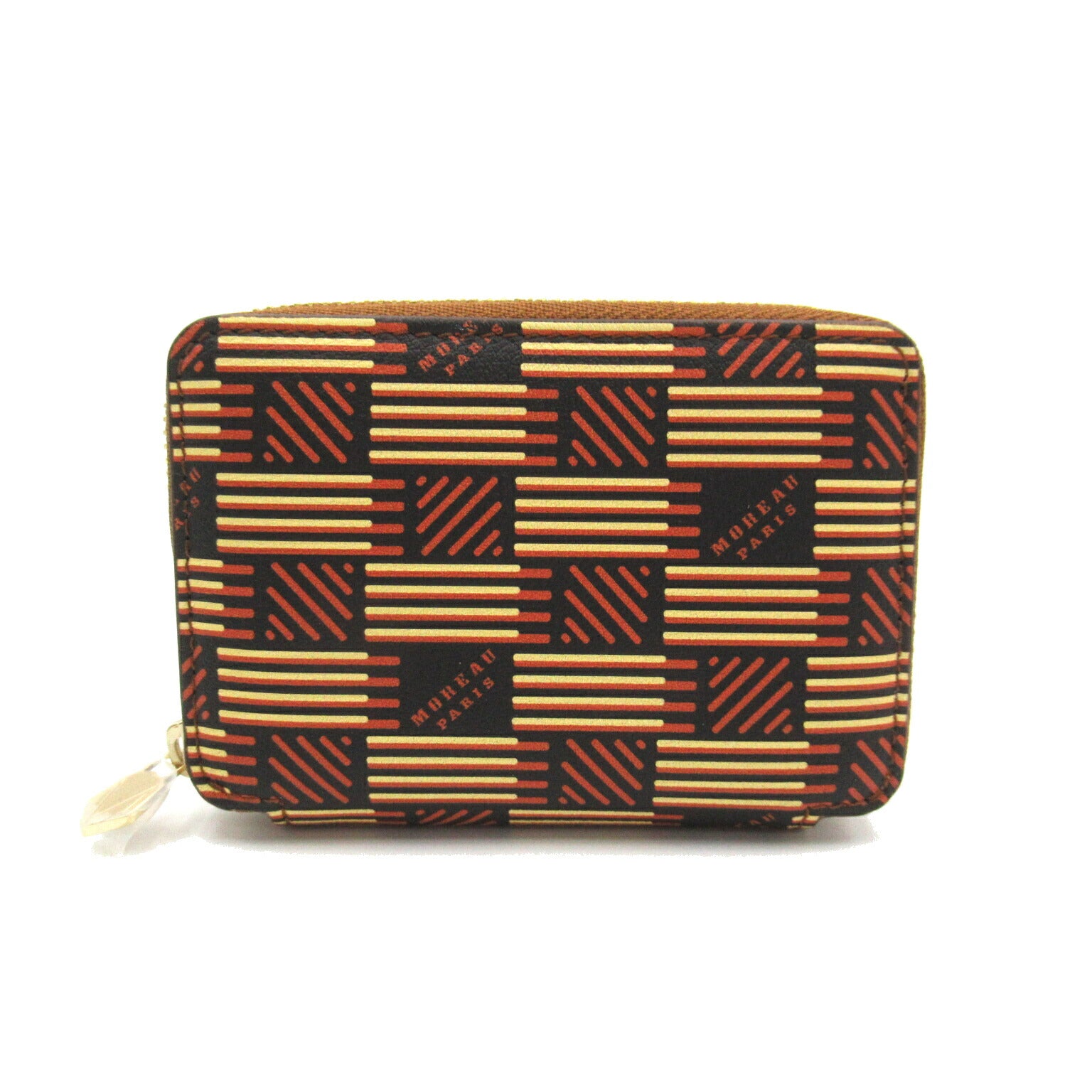 MORABITO Leather Coin Case Brown/Beige