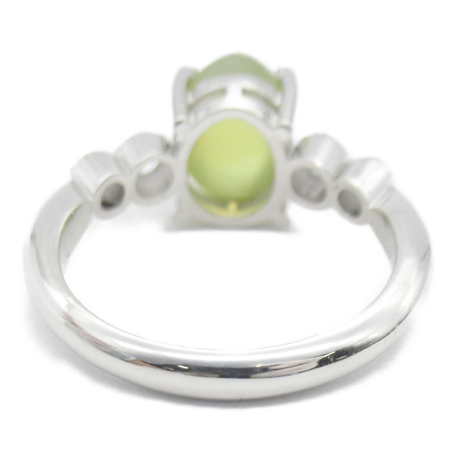 Chrysoberyl Cat's Eye Diamond Ring Pt900 Platinum