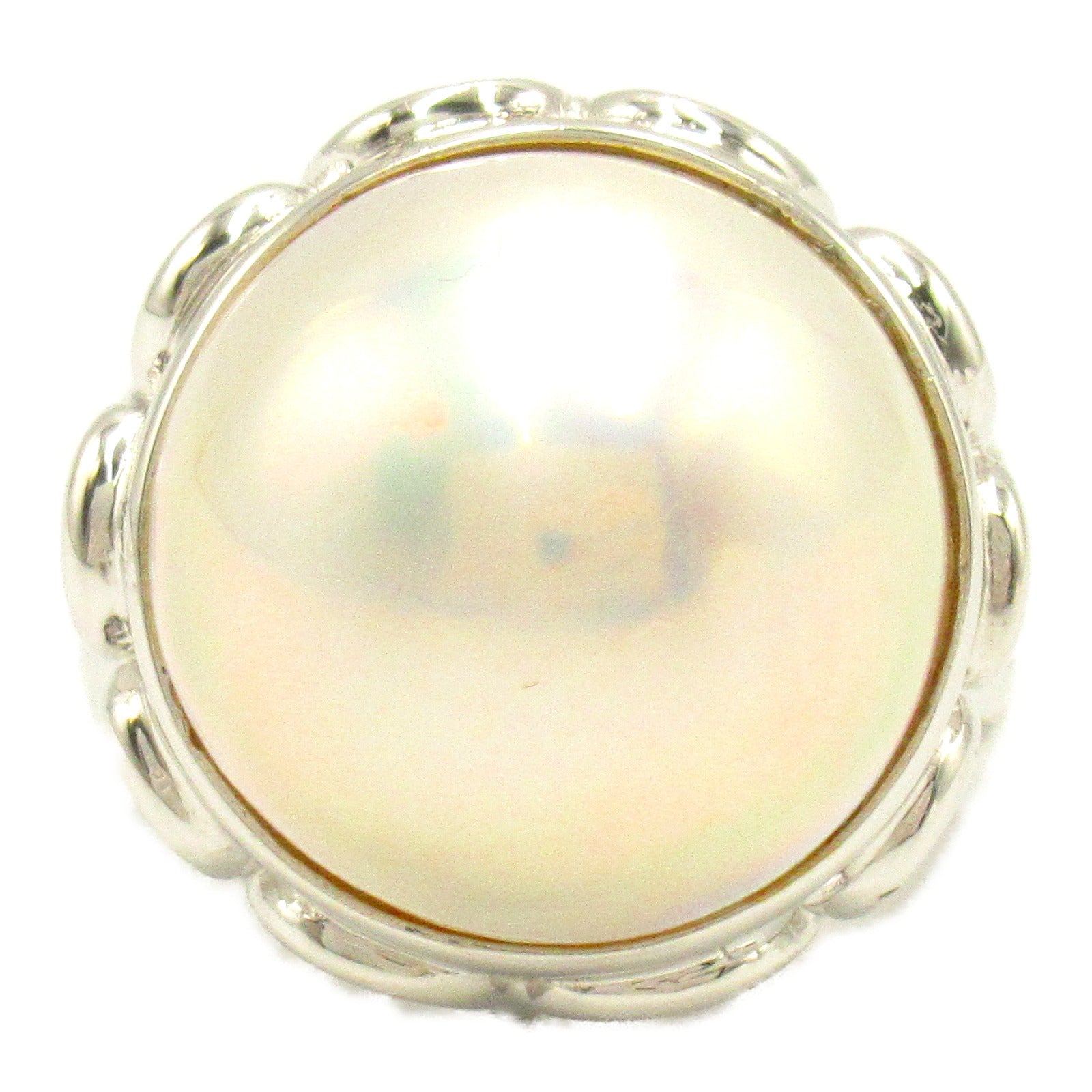 Tasaki Mabe Pearl Ring K14WG Jewelry