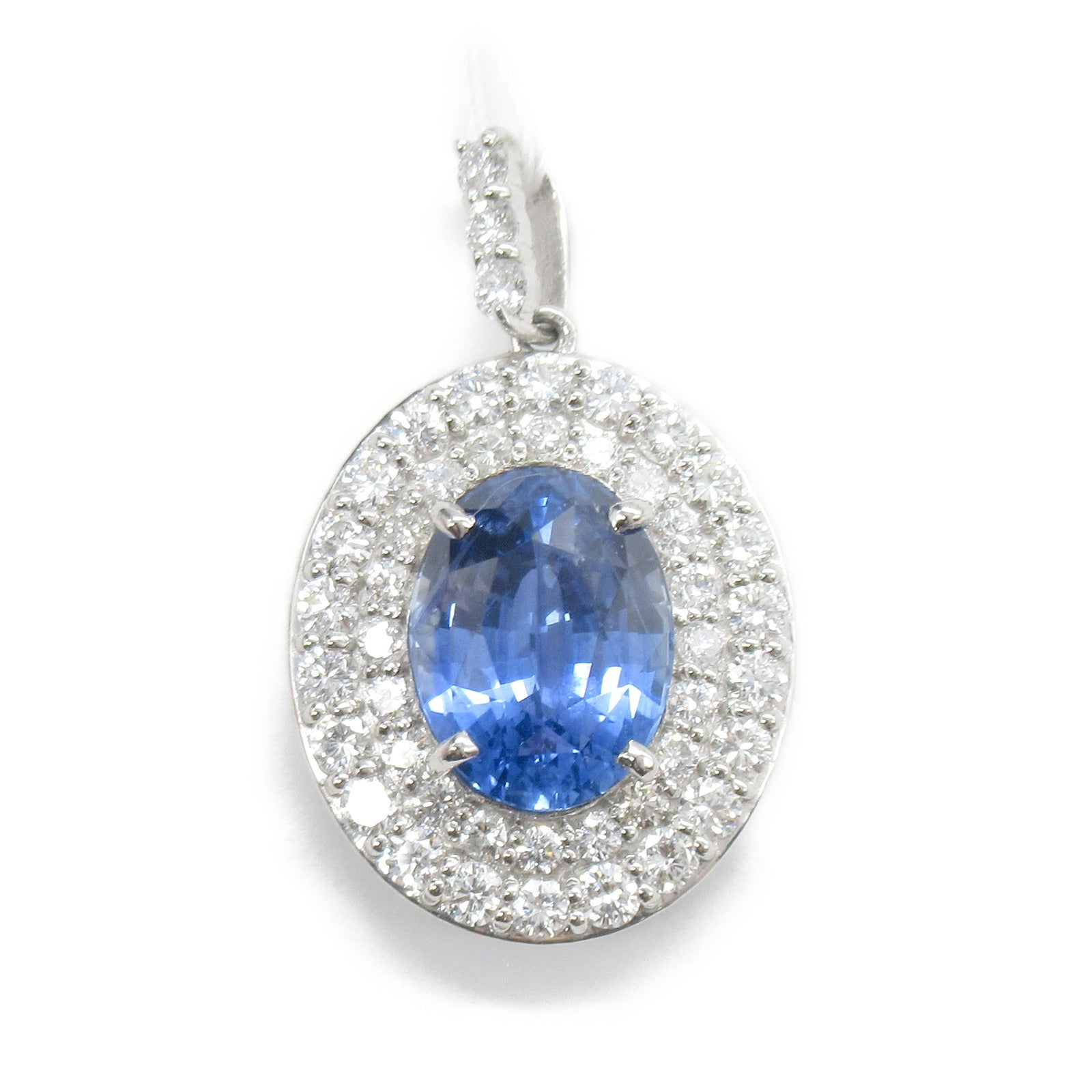 Sapphire Diamond Pendant Top Pt950 Platinum