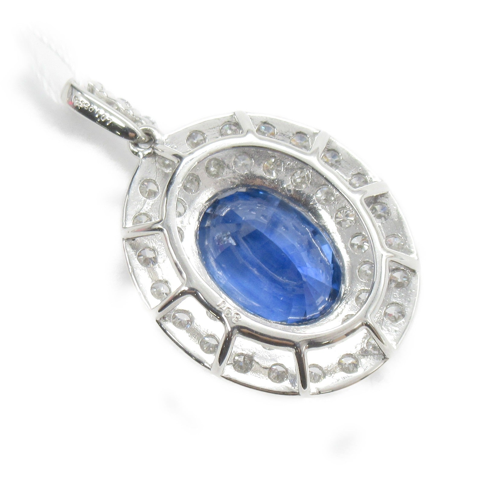 Sapphire Diamond Pendant Top Pt950 Platinum