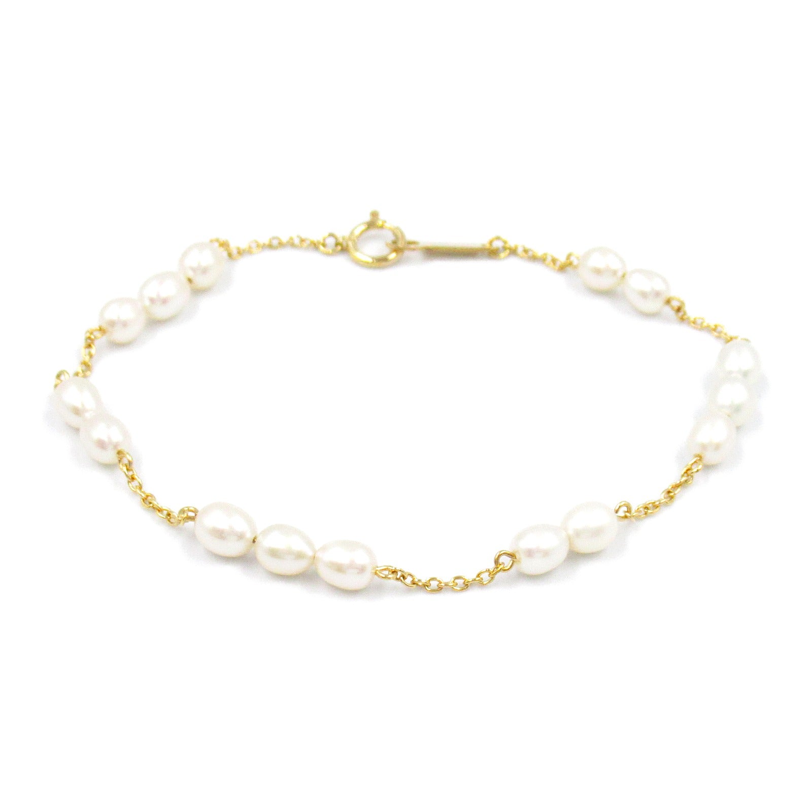 Tasaki Freshwater Pearl K18 Gold Bracelet