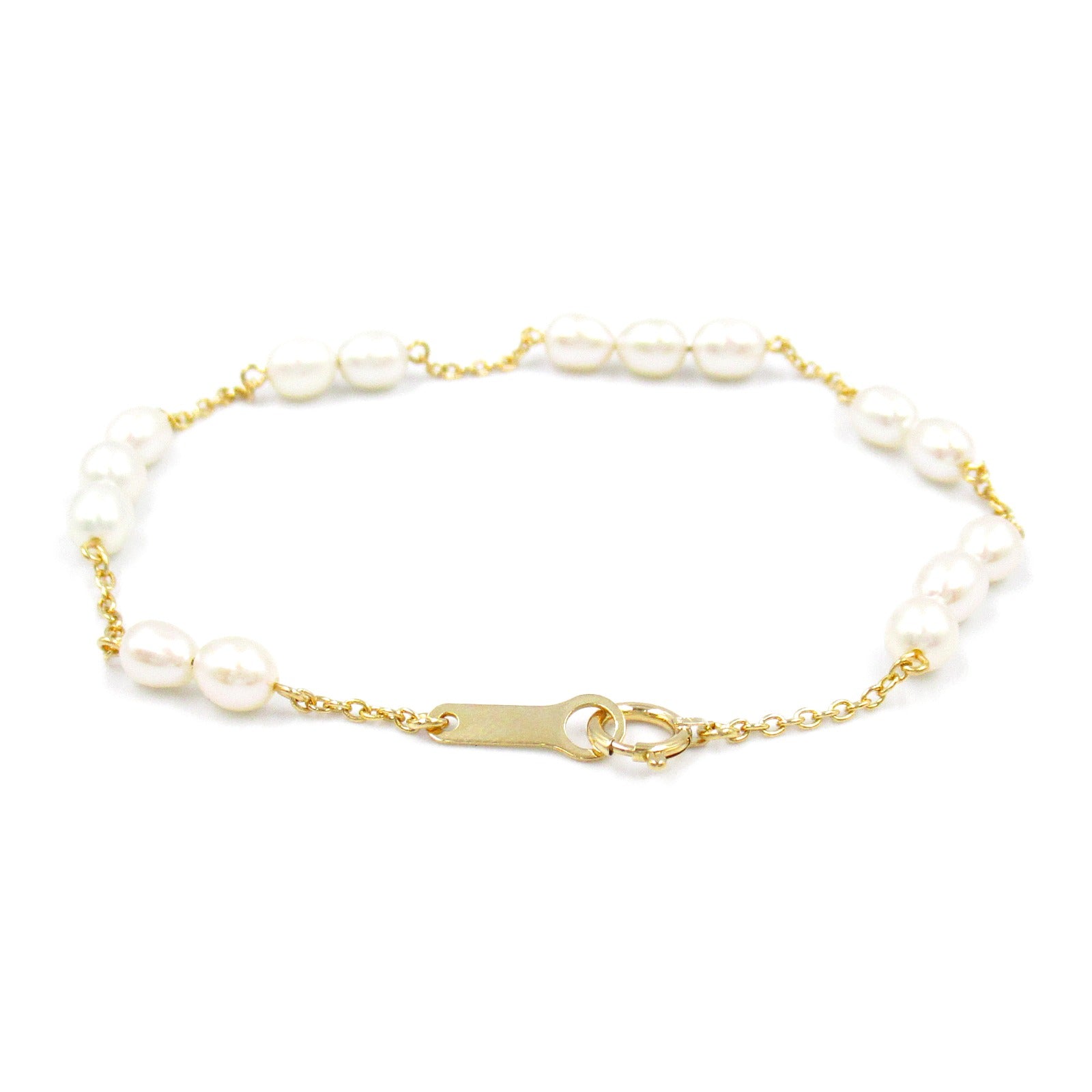 Tasaki Freshwater Pearl K18 Gold Bracelet