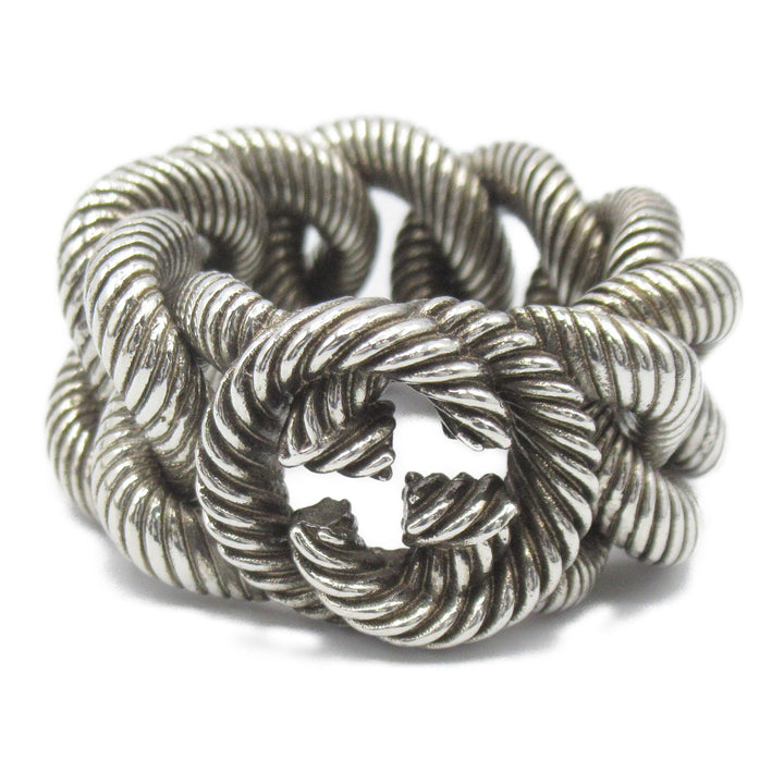 Gucci Interlocking G Twisted Rope Ring  Metal Pet Bag in Great Condition