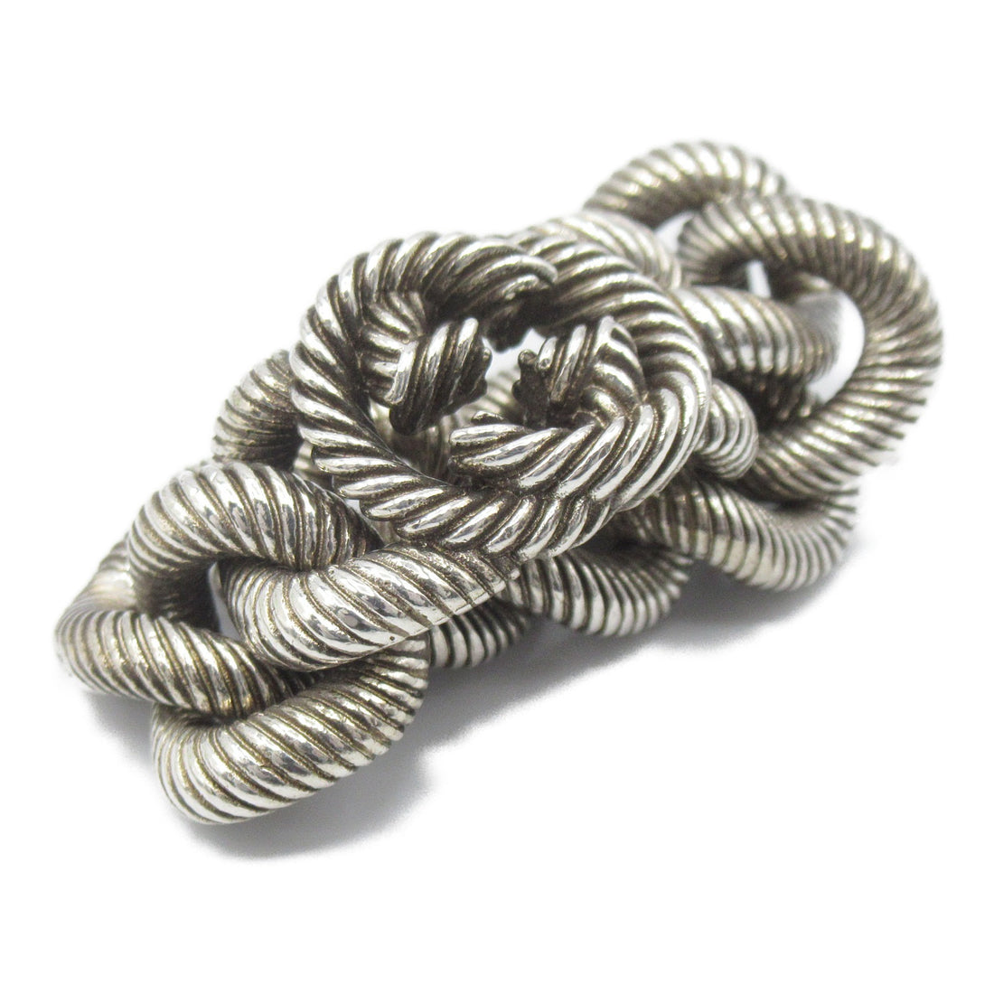 Gucci Interlocking G Twisted Rope Ring  Metal Pet Bag in Great Condition