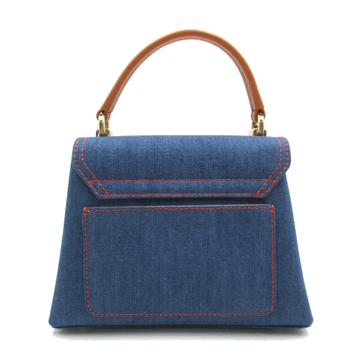 Furla Denim Leather 2way Shoulder Bag