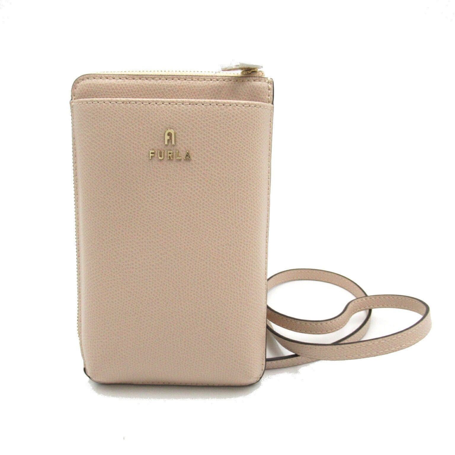 Furla Leather Shoulder Bag Beige