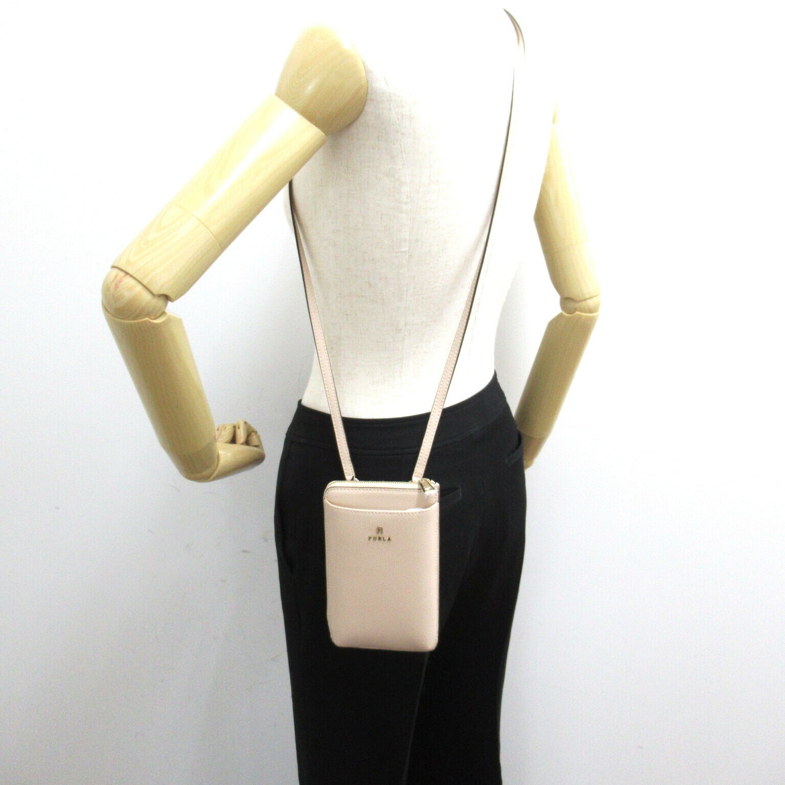 Furla Leather Shoulder Bag Beige