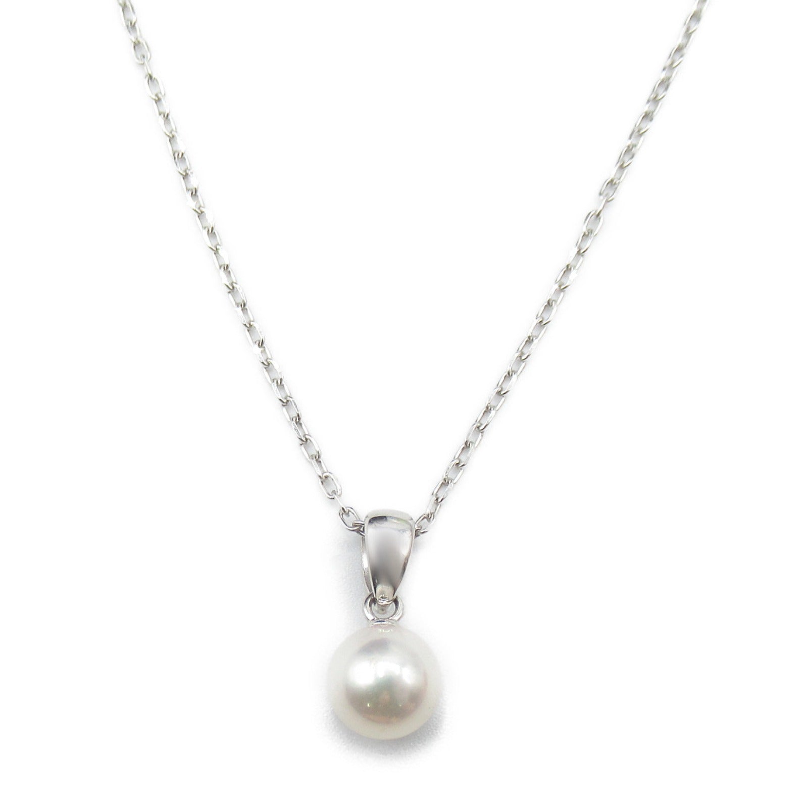 MIKIMOTO Pearl Necklace K18WG White Gold