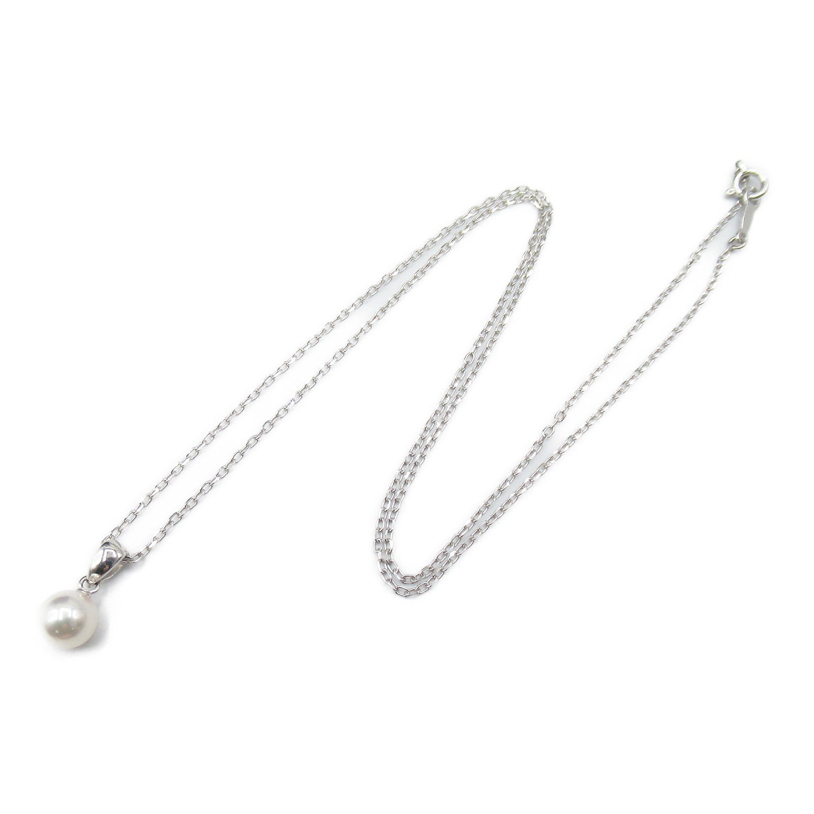 MIKIMOTO Pearl Necklace K18WG White Gold