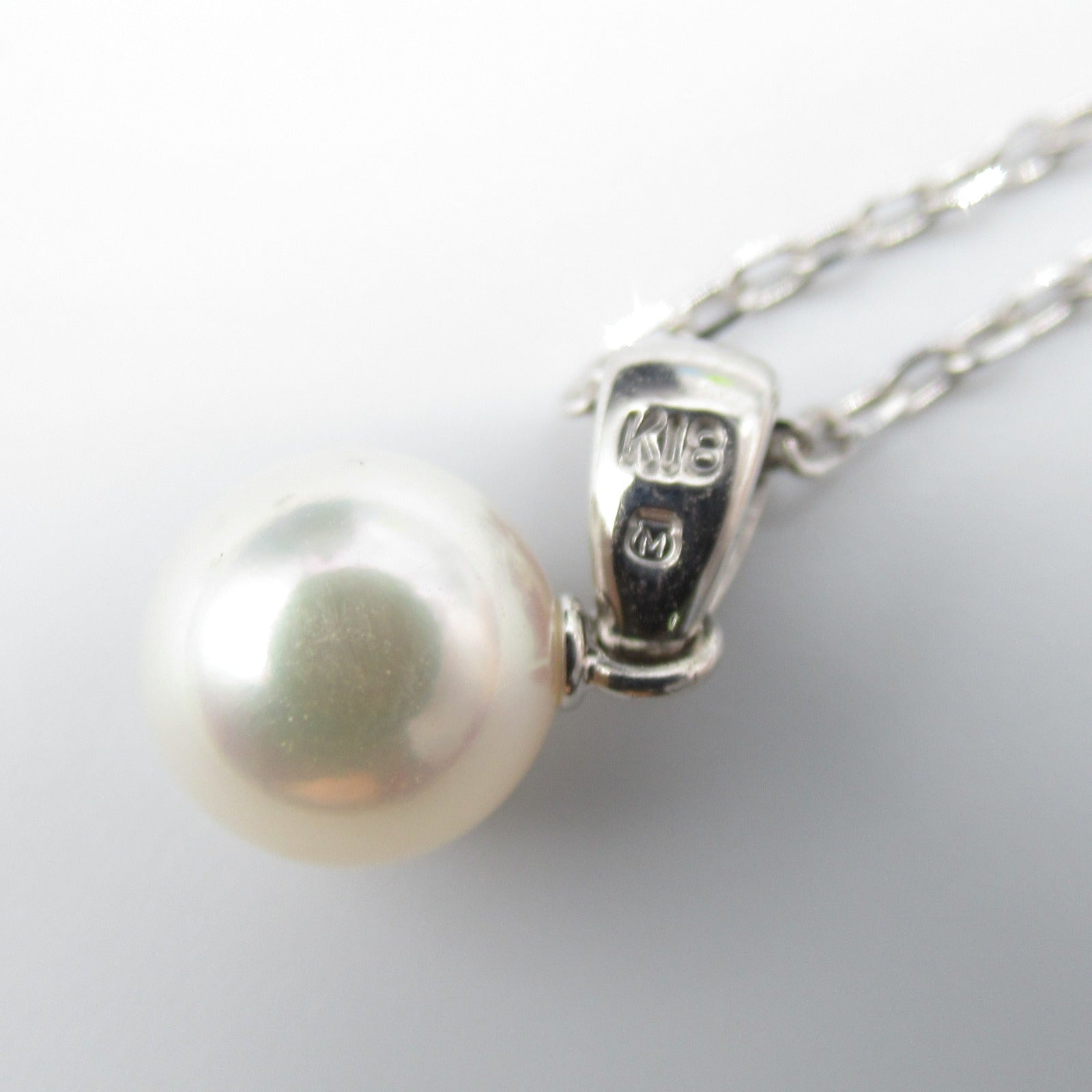 MIKIMOTO Pearl Necklace K18WG White Gold