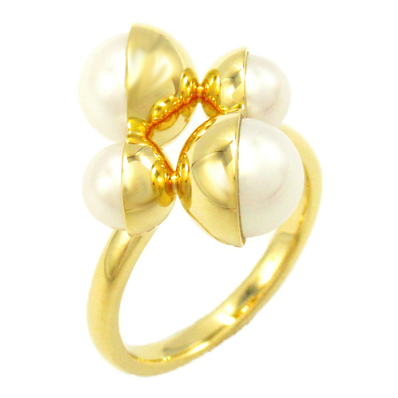 Tasaki K18 Yellow Gold Pearl Ring