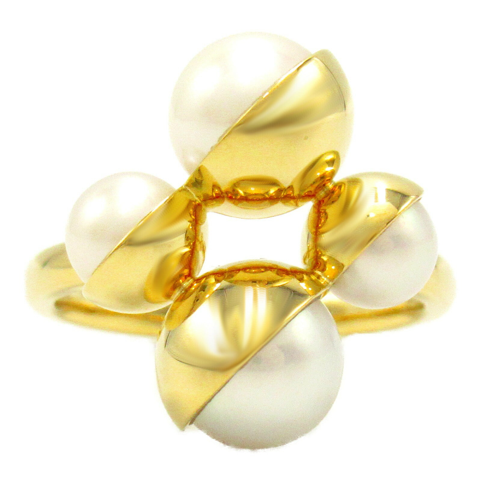 Tasaki K18 Yellow Gold Pearl Ring